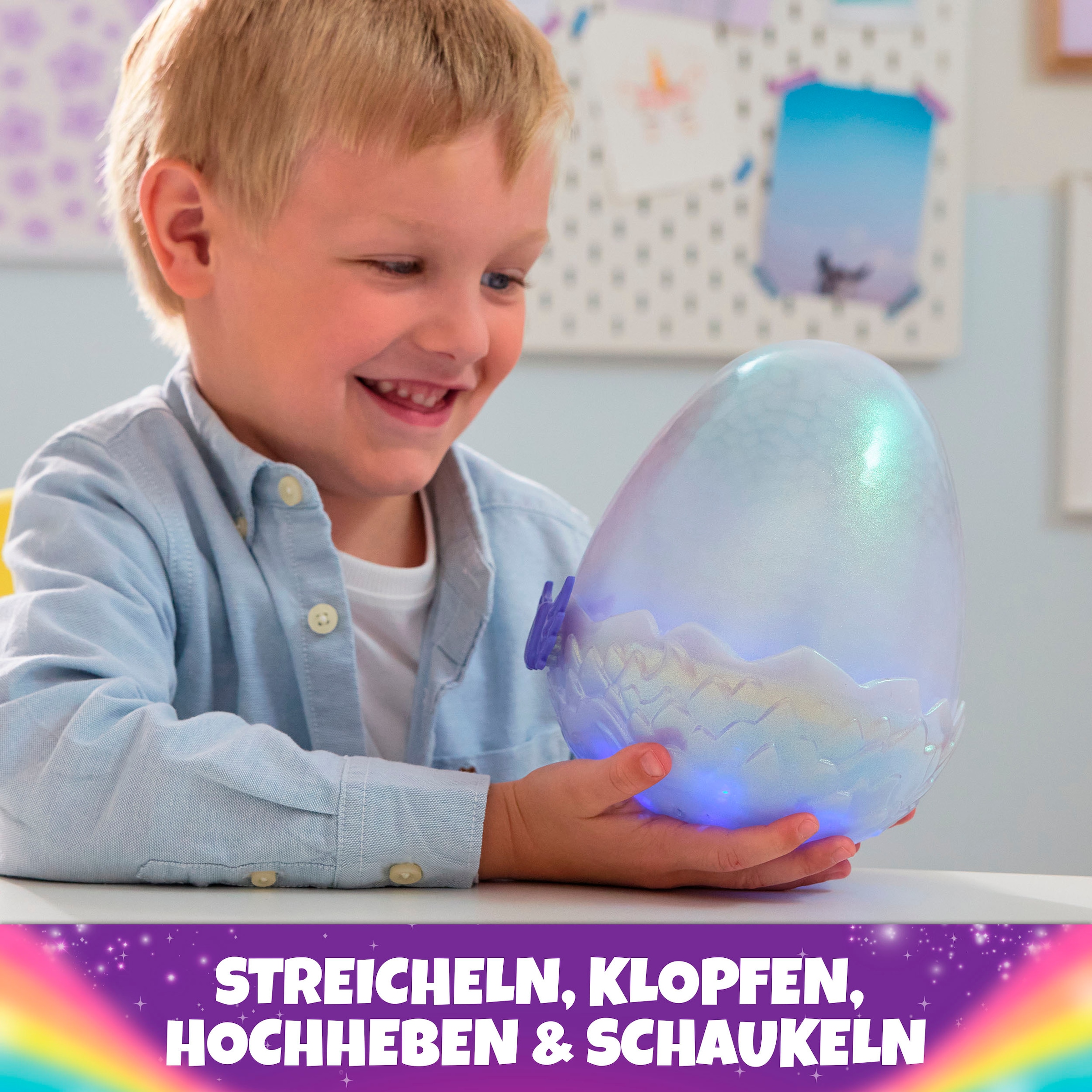 Spin Master Spielfigur »Hatchimals Big Egg - Secret Hatch Draggle«, mit Licht und Sound