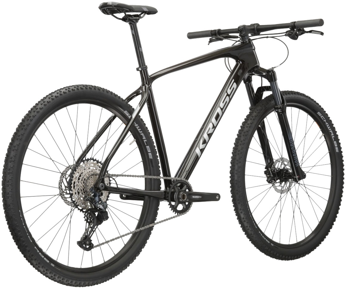 Kross Mountainbike »Mountainbike Hardtail Level 10.0 Schwarz«, 12 Gang, Shimano, DEORE SLX M7100 Schaltwerk, Kettenschaltung
