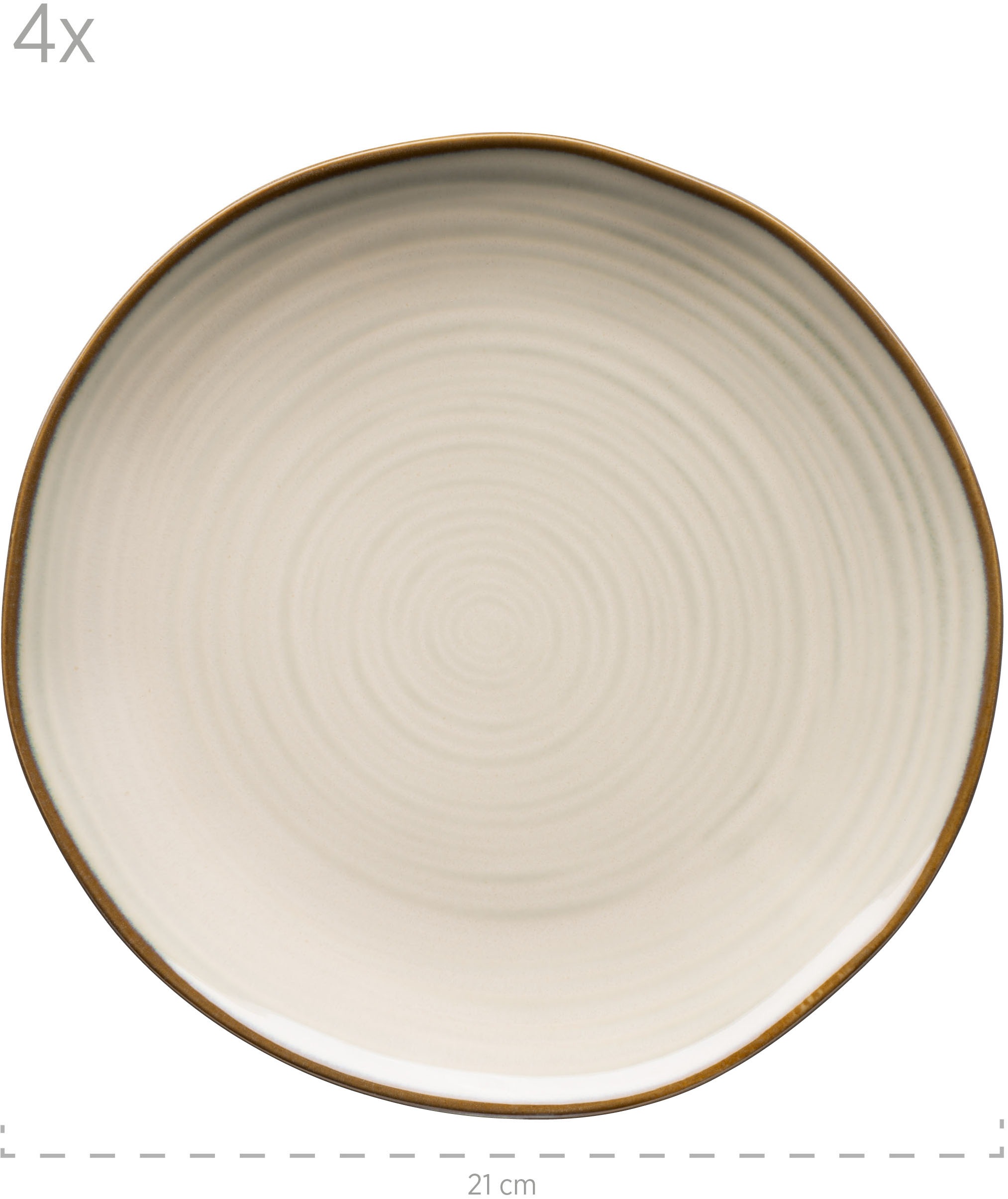 MÄSER Frühstücks-Geschirrset »NOTTINGHAM, Geschirr-Set, Keramik«