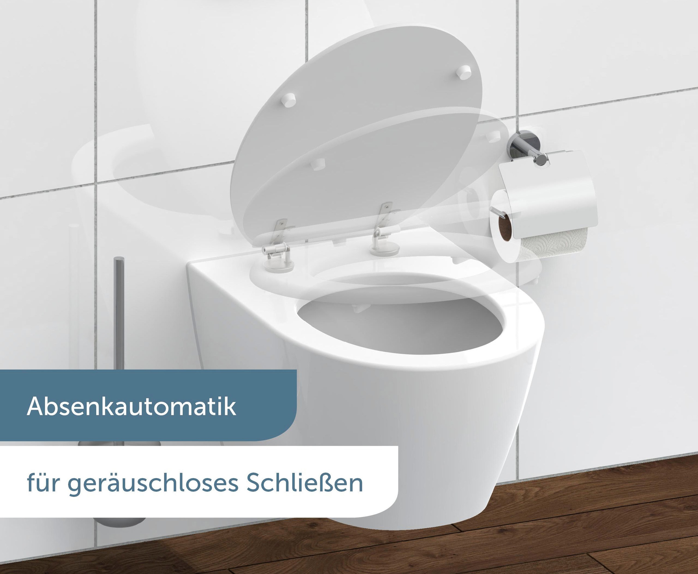 Schütte WC-Sitz "WHITE" mit Absenkautomatik und Holzkern, max, Belastung de günstig online kaufen