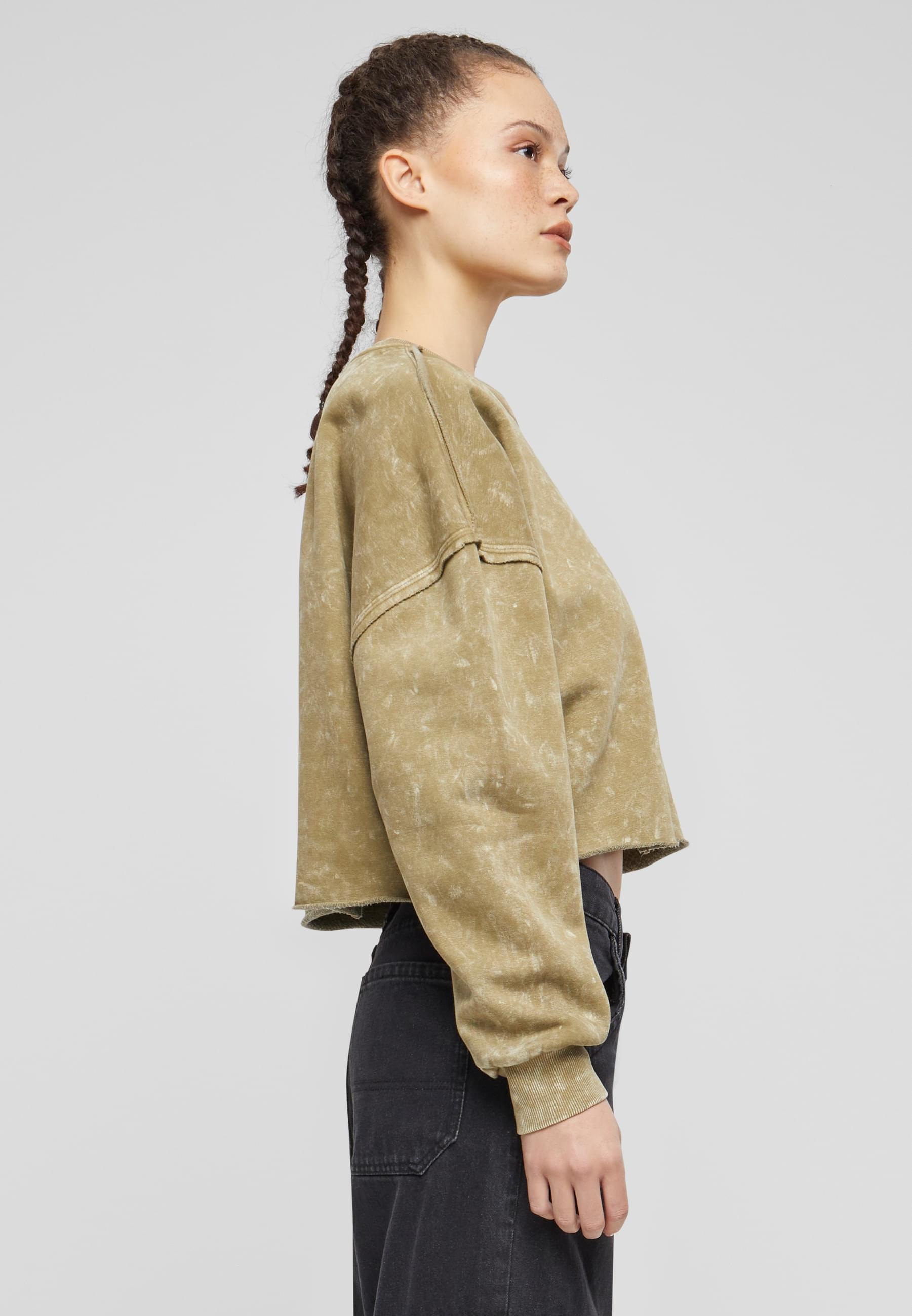 Karl Kani Sweater »Karl Kani Damen KW241-038-2 Karl Kani Signature Washed Crop Crew«
