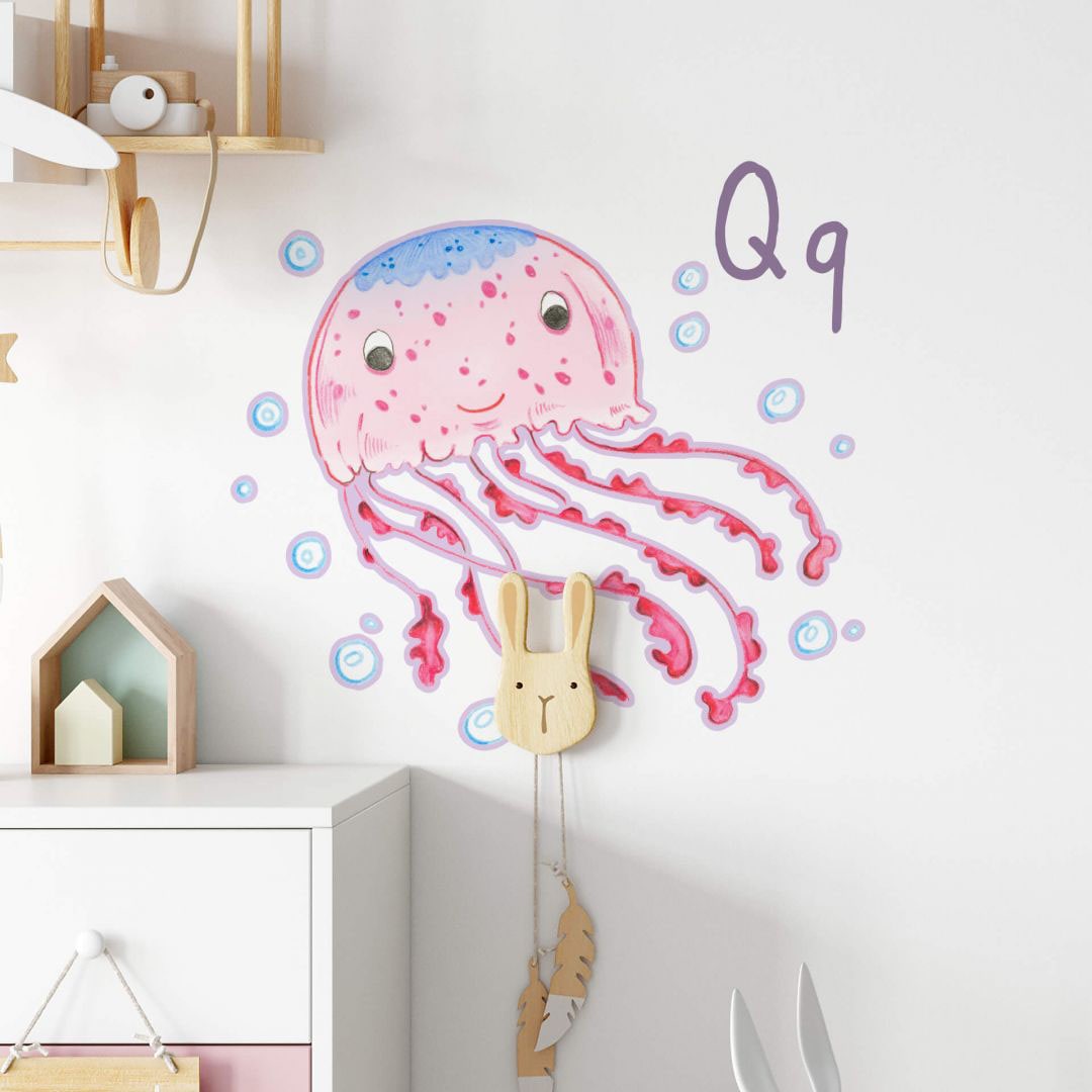 Q«, (1 kaufen Wall-Art Wandtattoo Unterwasserwelt | St.) »Qualle BAUR
