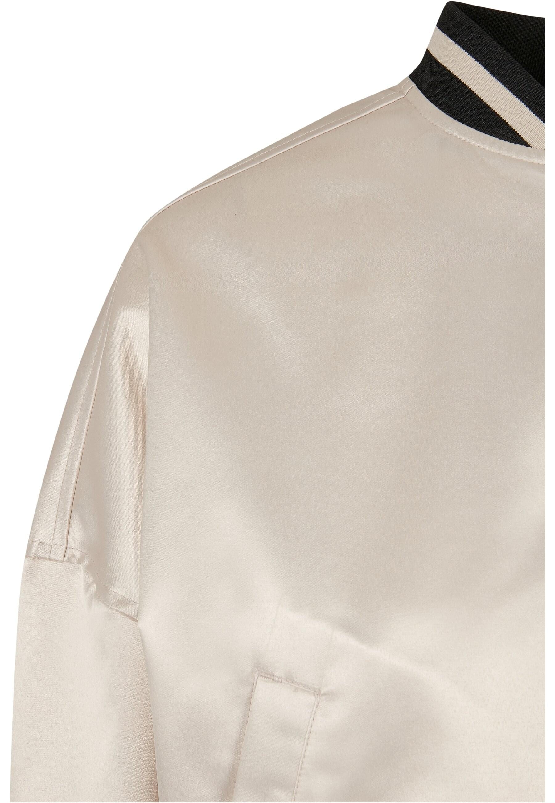 ohne (1 | »Damen Ladies College Jacket«, Short Kapuze kaufen Satin St.), Oversized für CLASSICS BAUR Collegejacke URBAN