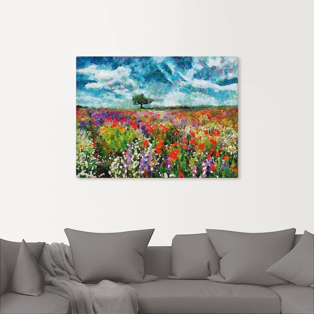 Artland Wandbild »Bunte Wiese«, Blumenwiese, (1 St.), als Alubild,  Leinwandbild, Wandaufkleber oder Poster in versch. Größen kaufen | BAUR