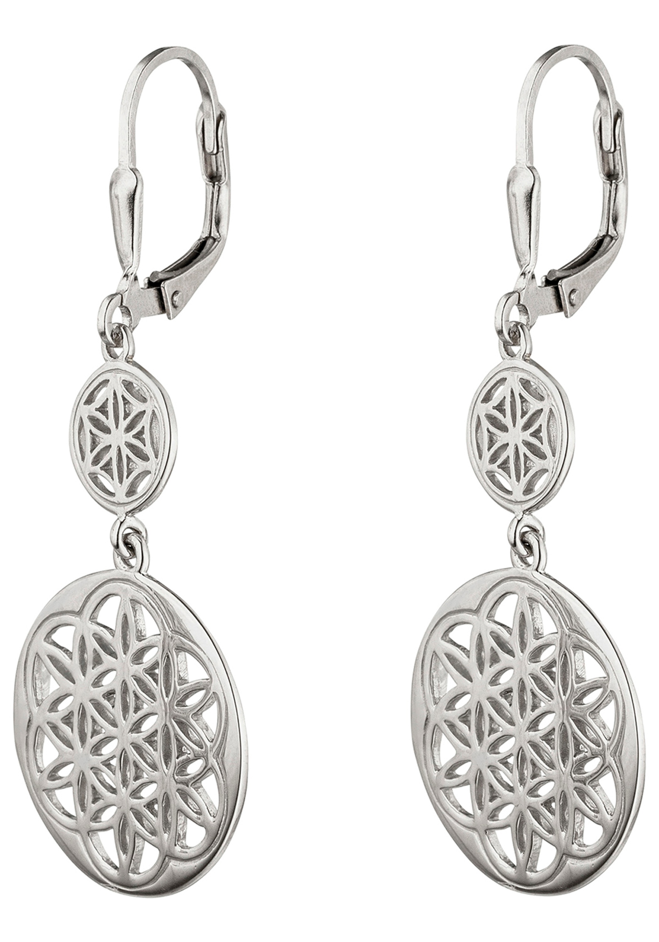 Paar Ohrhänger JOBO, silber (silber 925), Ohrringe, Damen, Silber 925 (Sterlingsilber), 925 Silber 9