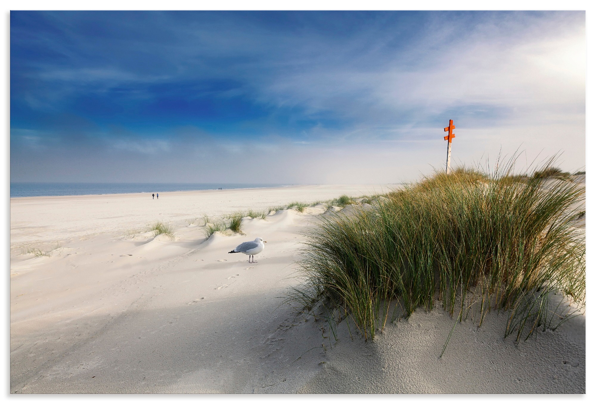 Wandbild ARTLAND, B:90cm H:60cm T:1cmfarbe bild(er): naturfarben, Alu Dibond, Wohnzimmer, Bilder, "Strandidylle", als Alubild, Leinwandbild, Poster,