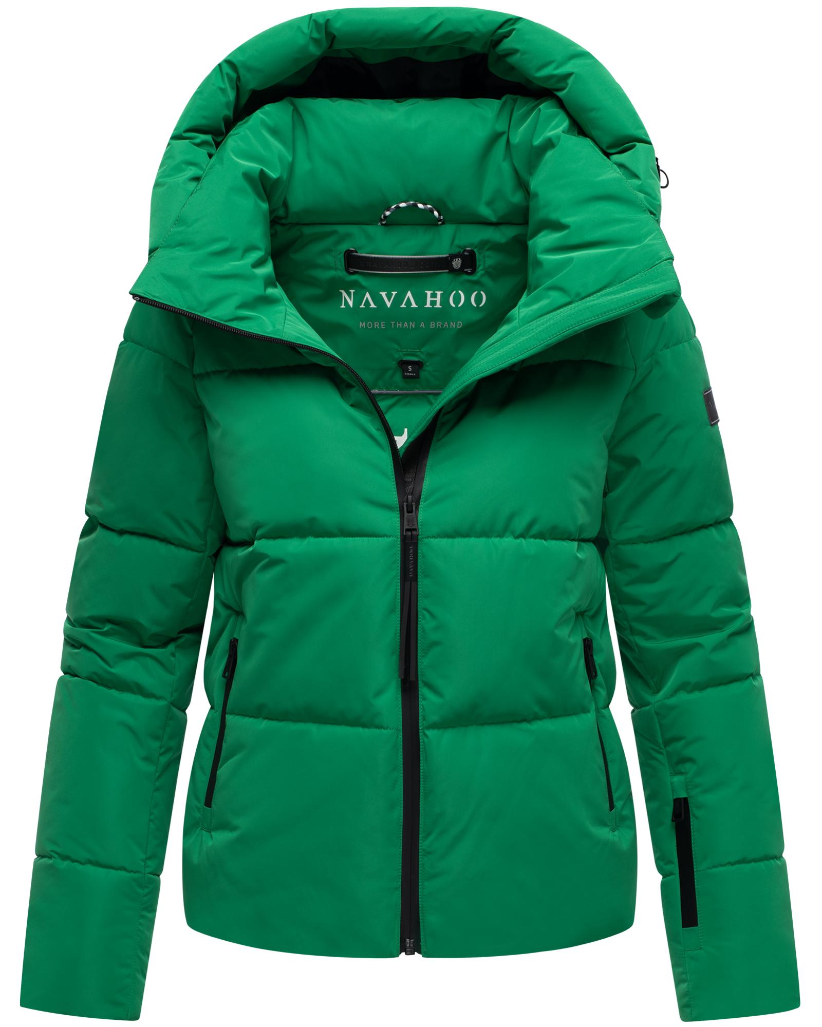 Navahoo Steppjacke "Frostherz XIV" mit Kapuze Kurze gesteppte Damen Winterjacke mit abnehmbarer Kapuze