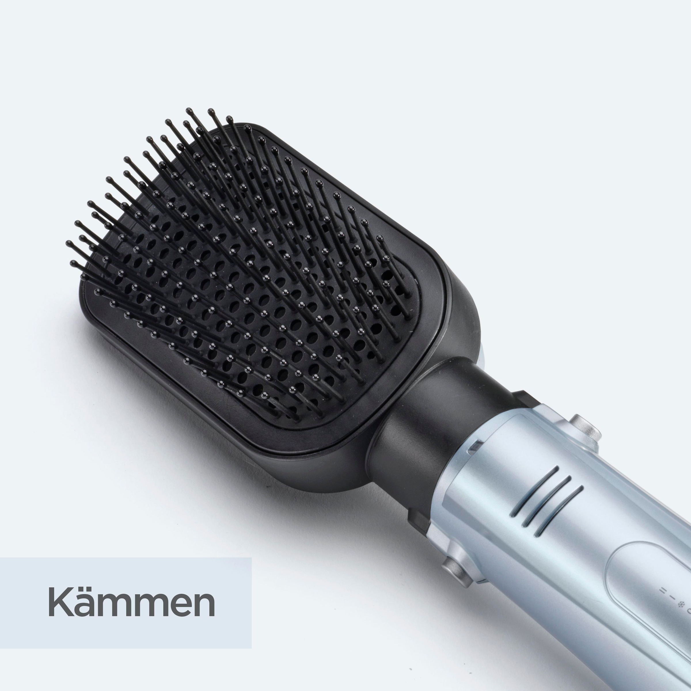 BaByliss Warmluftbürste »BaByliss Hydro Fusion Smooth & Shape 4-in-1 Warmluftbürste, AS774E« 4 Aufsätze Rundbürstenföhn mit Dual-Ionen für Anti-Frizz & 4 Aufsätzen, 1000W