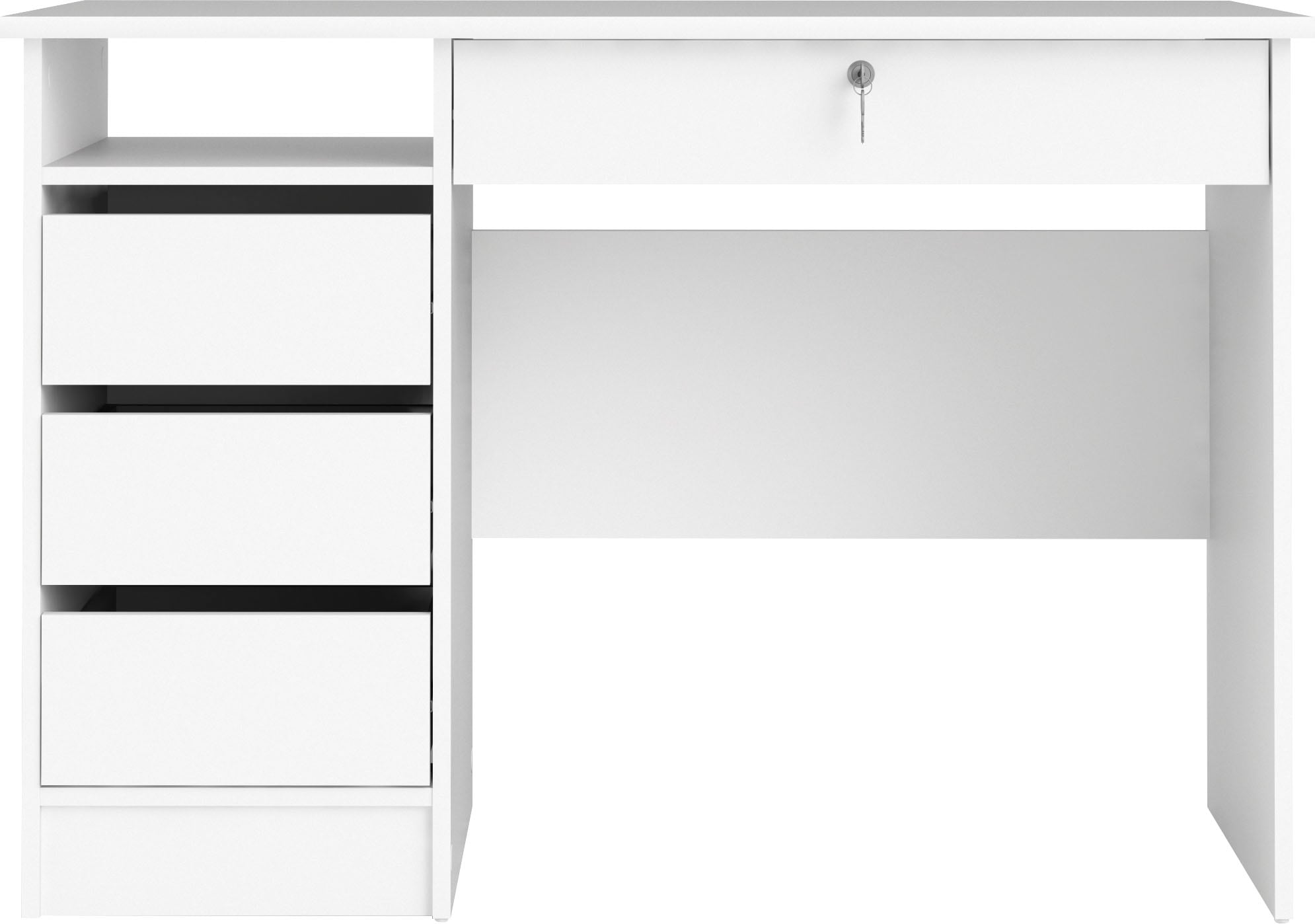 Home Affaire Schreibtisch Plus Mit Vielen Stauraummoglichkeiten Zeitloses Design Kaufen Baur