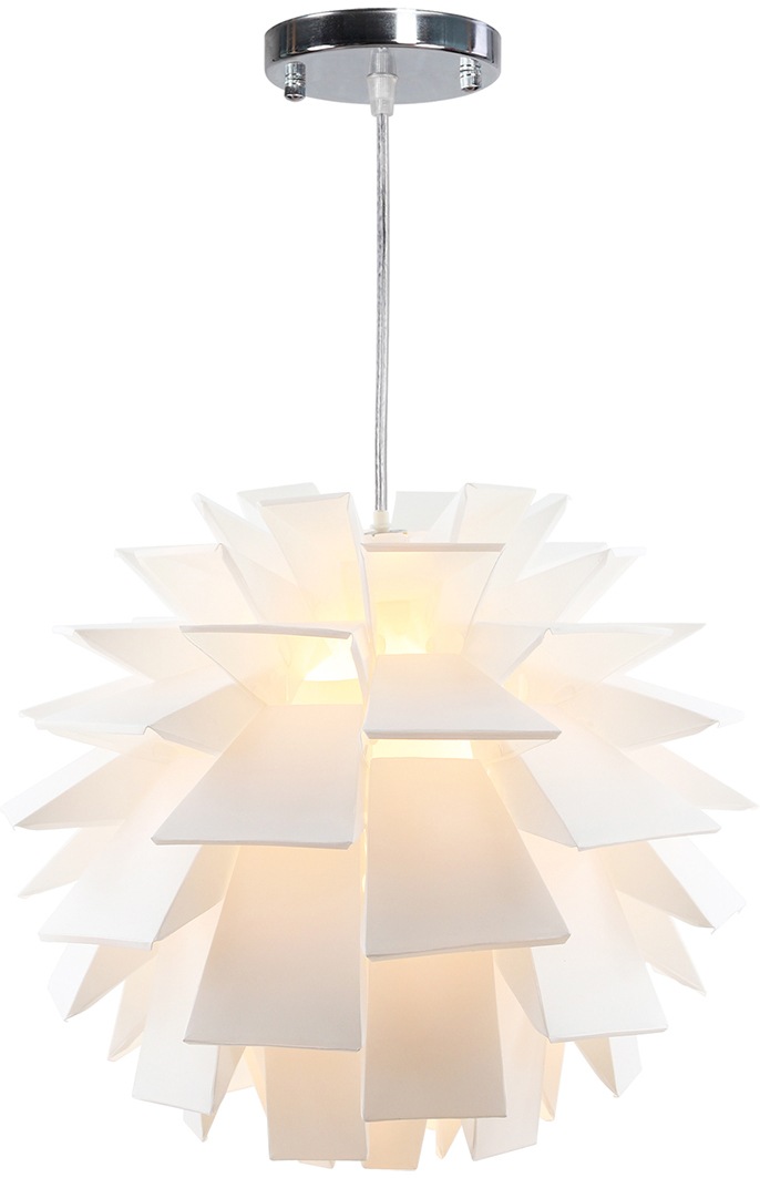 SalesFever Hängeleuchte Jacob, E27, 1 St., Lampenschirm aus Kunststoffelementen in Falt-Optik