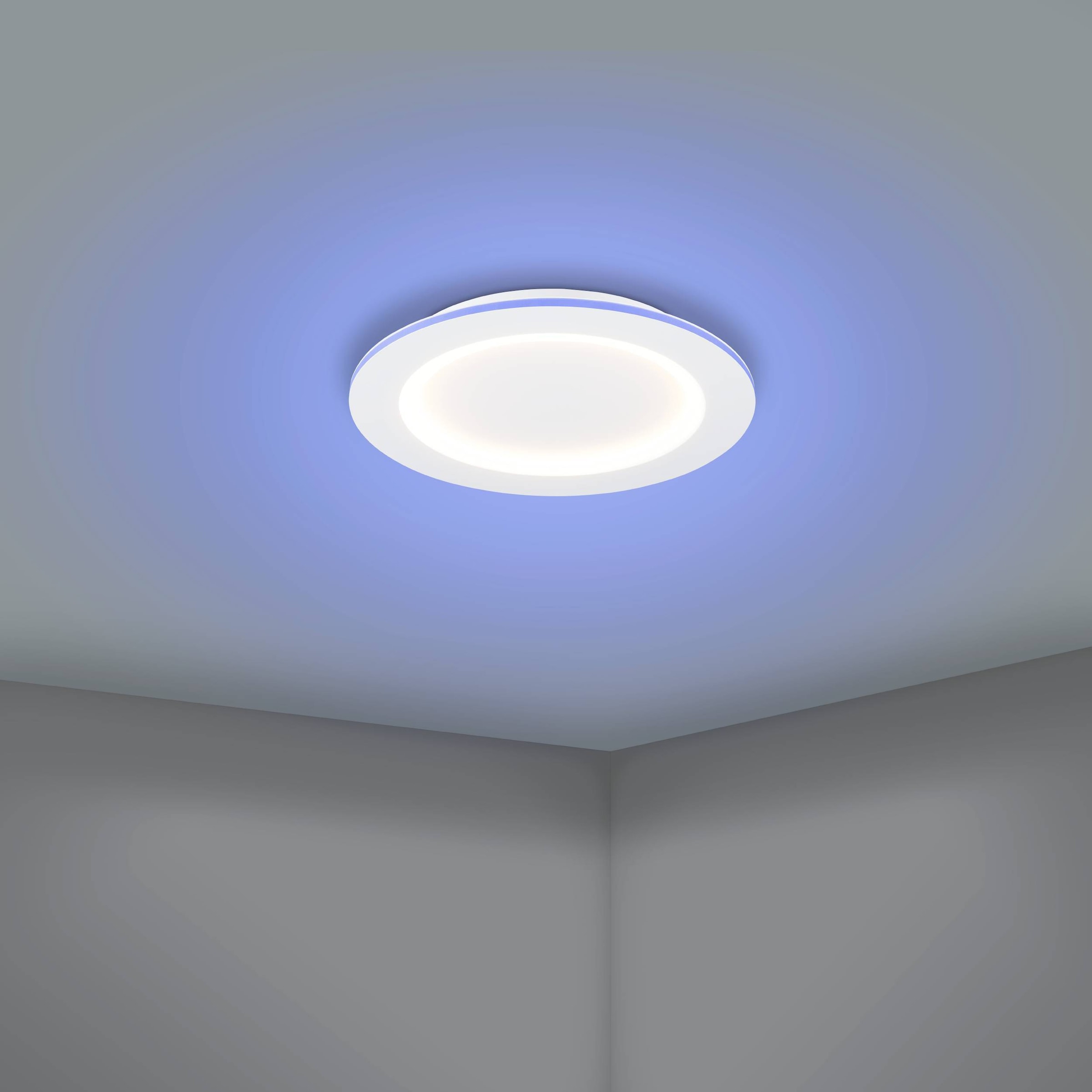 EGLO Deckenleuchte »Padrogiano-Z Deckenlampe, ZigBee 3.0, App und Sprachsteuerung, Lampe« LED-Modul 1 Stk. Kaltweiß | RGB ZigBee, App und Sprachsteuerung Alexa, RGB Rahmen, dimmbar, Ø 45 cm