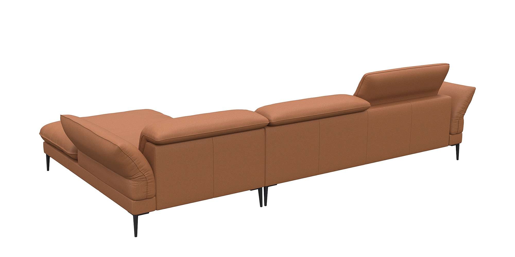FLEXLUX Ecksofa »Salino, Funktionssofa mit Recamiere, Relaxsofa, Ecksofa«, Sofa mit Arm- und Kopfteil-Verstellungen, Kaltschaum & Stahl-Wellen