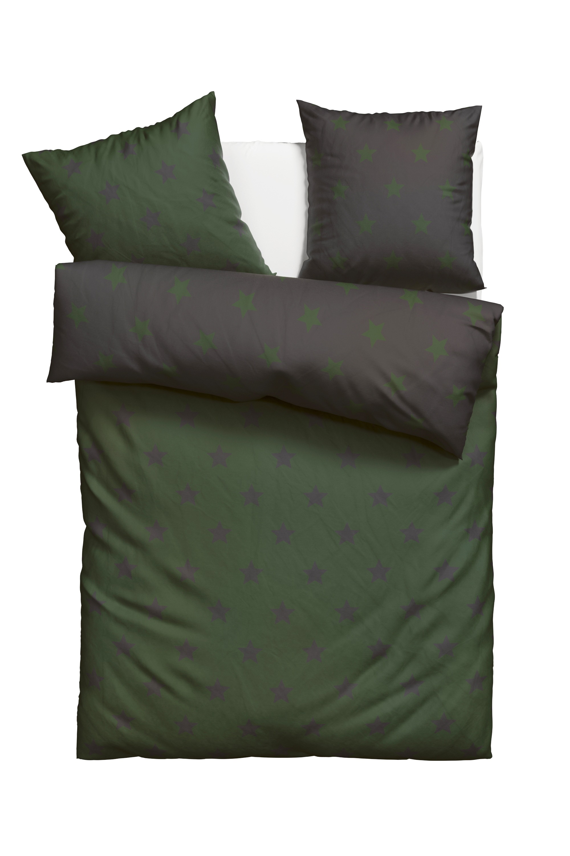 my home Wendebettwäsche "STELLA" 2 Stk. tlg. Bettwäsche mit Sternen, Weihna günstig online kaufen