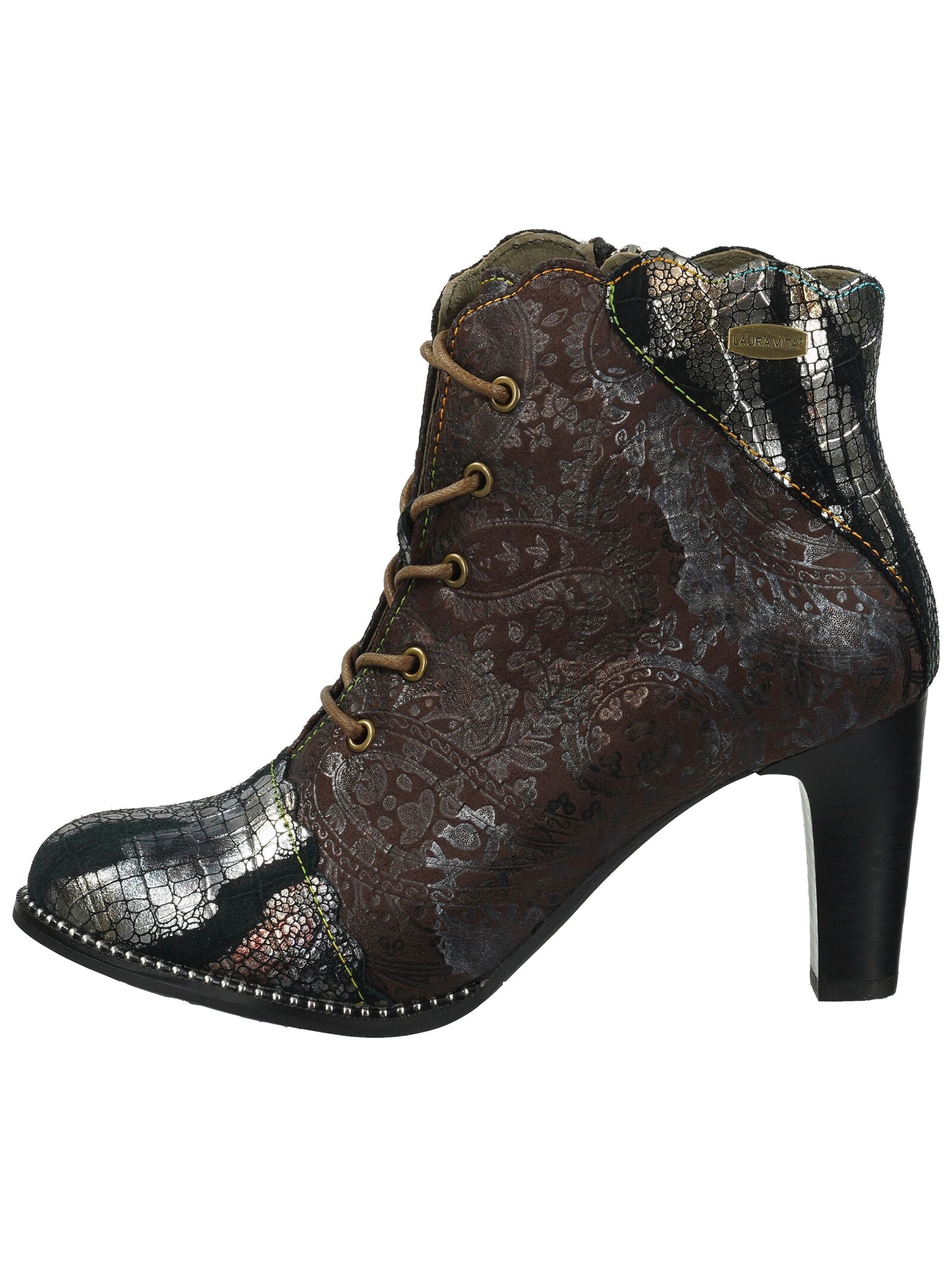 LAURA VITA Schnürstiefelette »LAURA VITA Stiefelette Leder/Textil«