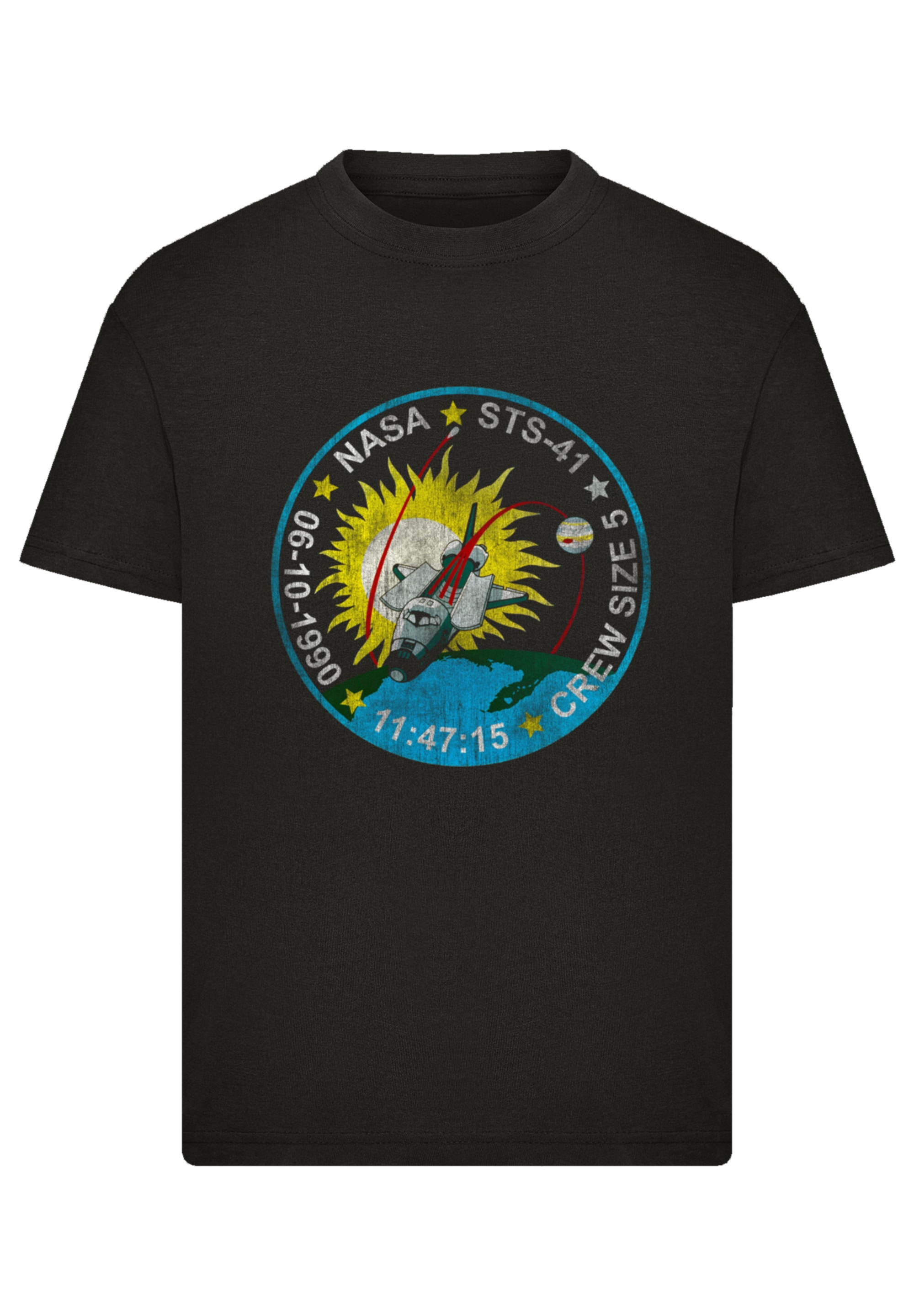 F4NT4STIC T-Shirt »NASA STS 41 Discovery Mission Badge Distressed«, Premium Qualität