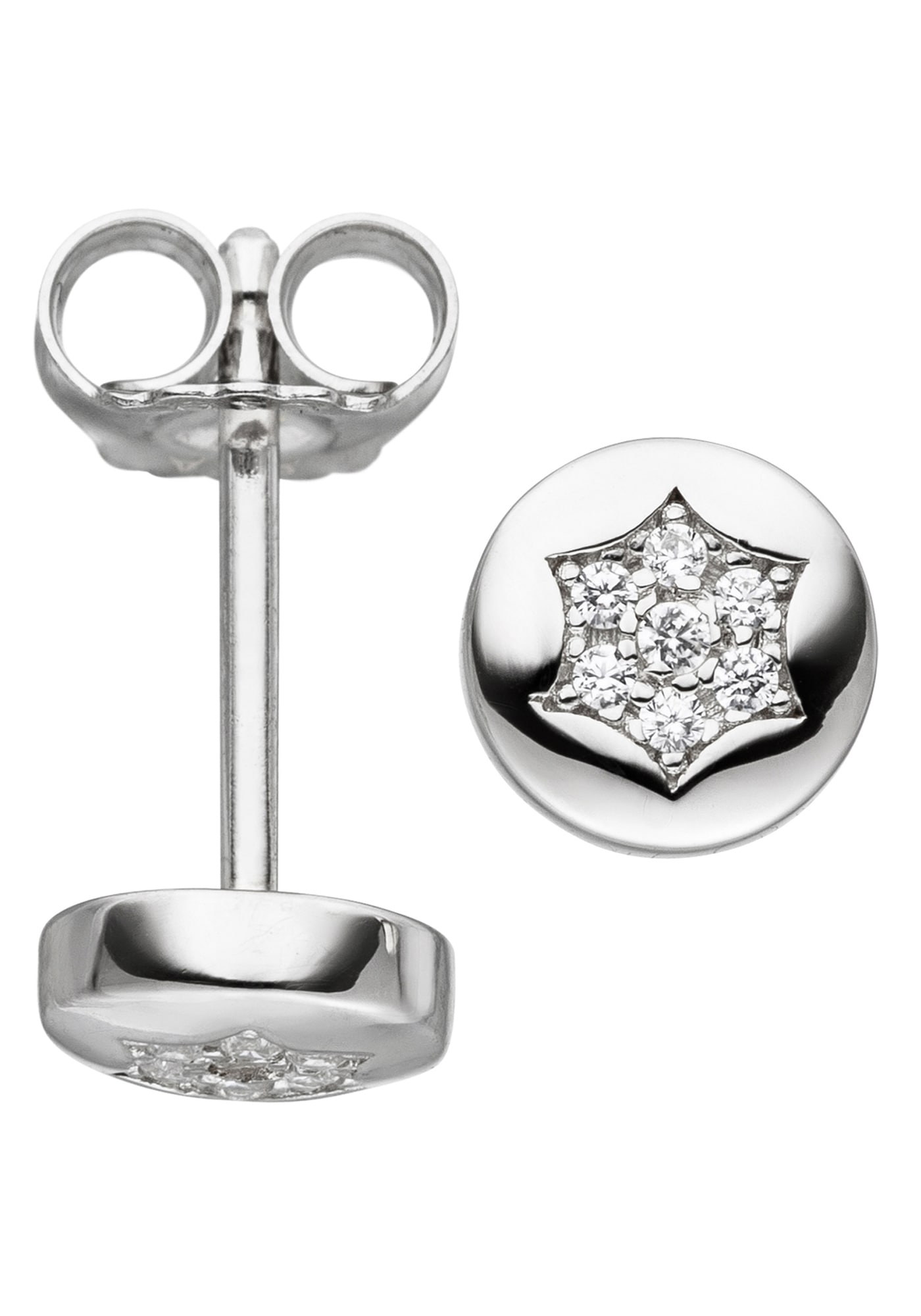 Silber online »Stern-Ohrringe«, mit 14 Ohrstecker Zirkonia Paar JOBO 925 BAUR bestellen |