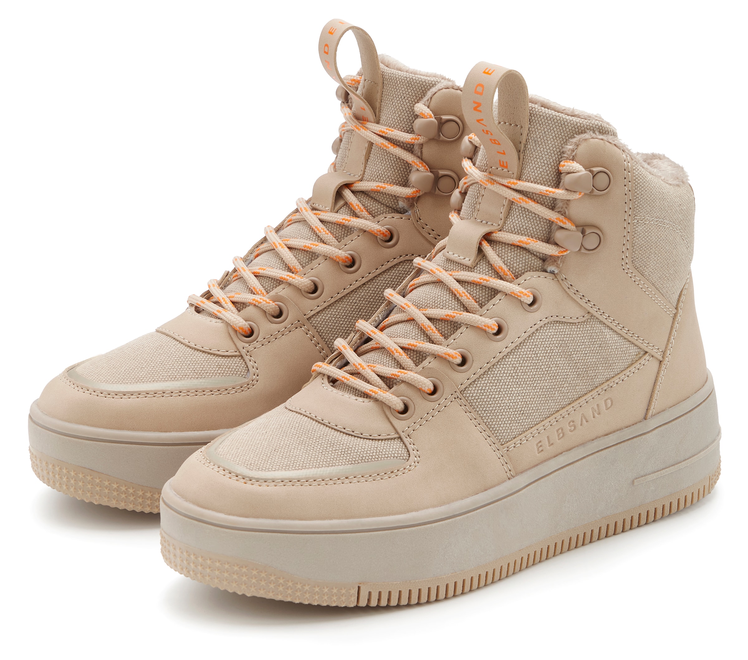 Elbsand Sneaker "High Top Sneaker," runde Schuhspitze, Schnürverschluss, Te günstig online kaufen