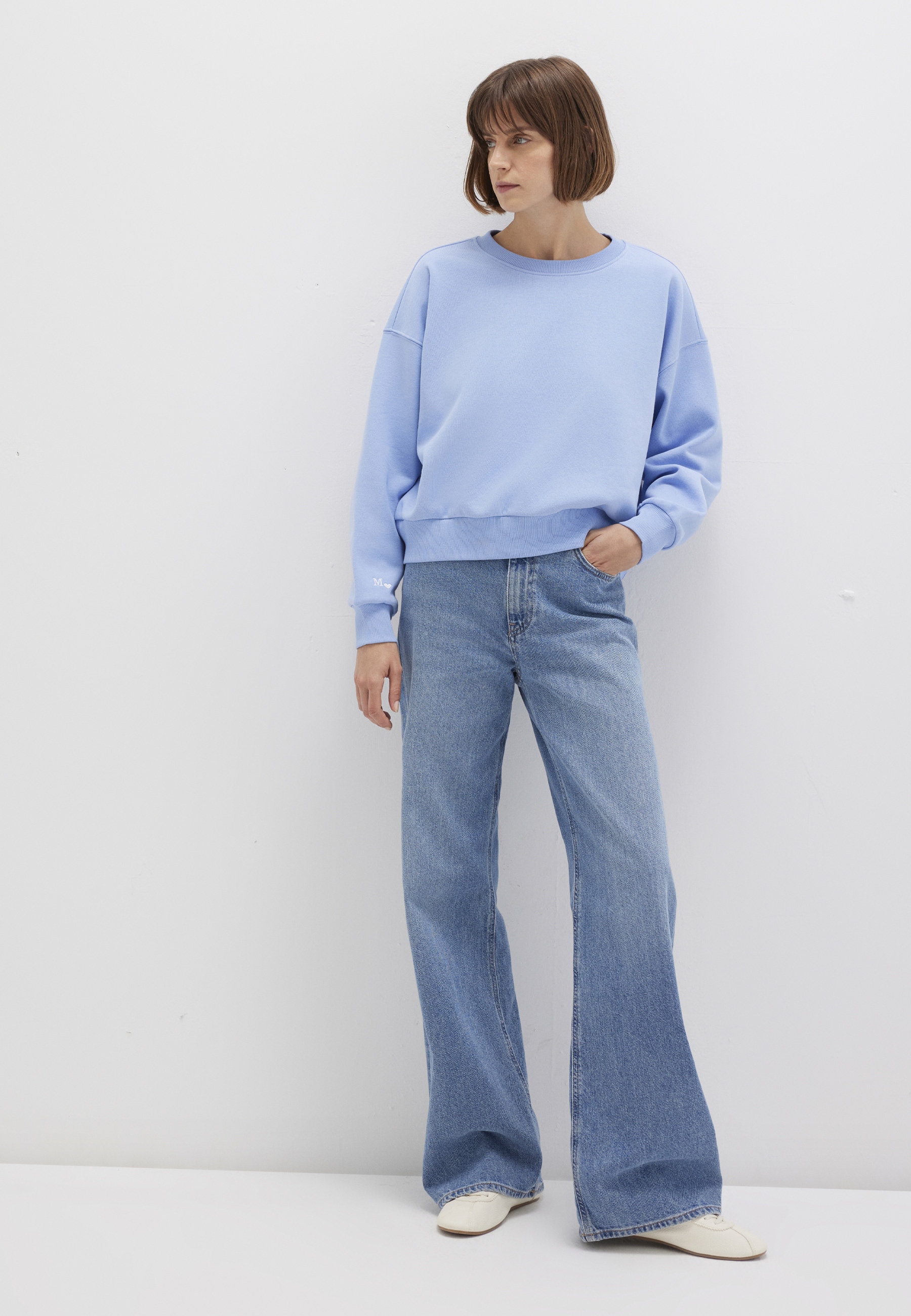 Mavi Rundhalspullover "CREW NECK SWEATSHIRT", Sweatshirt cropped günstig online kaufen
