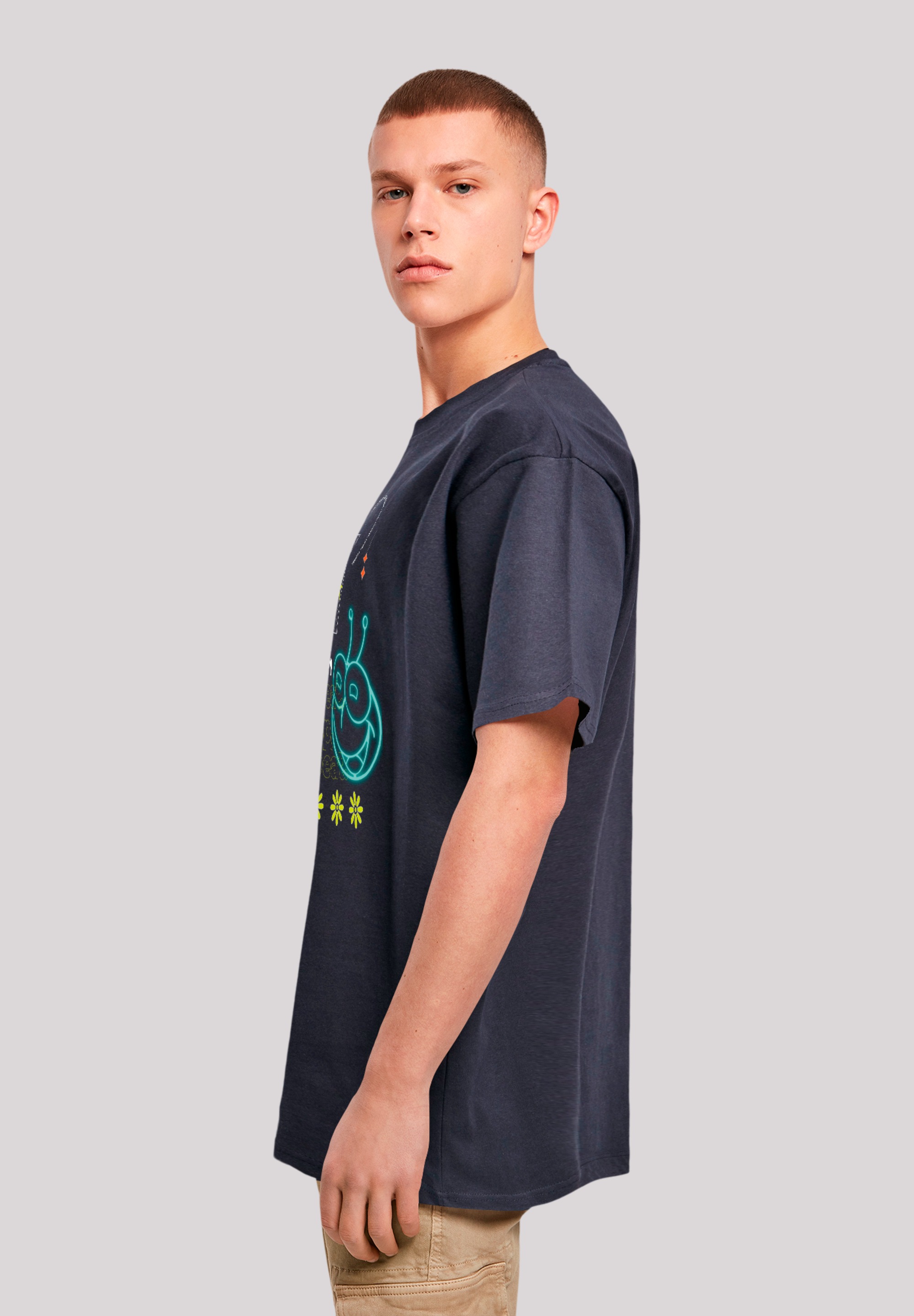 F4NT4STIC T-Shirt »Die Biene Maja Eat Sleep Rave Repeat«, Retro, Heroes of Childhood, TV Serie