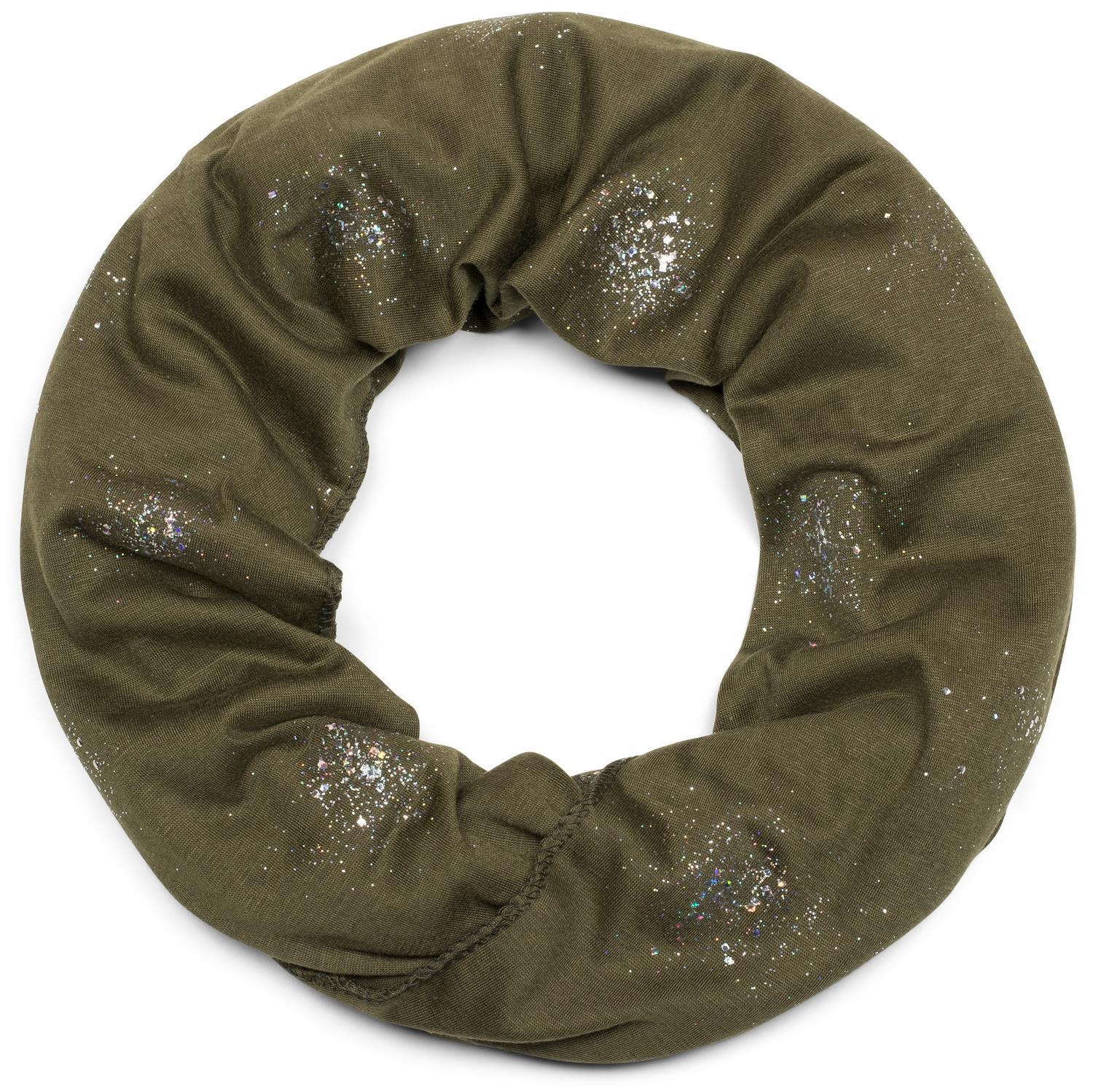 styleBREAKER Loop "Loop Schal mit Glitzer und Pailletten Punkte" 1 Stk. günstig online kaufen