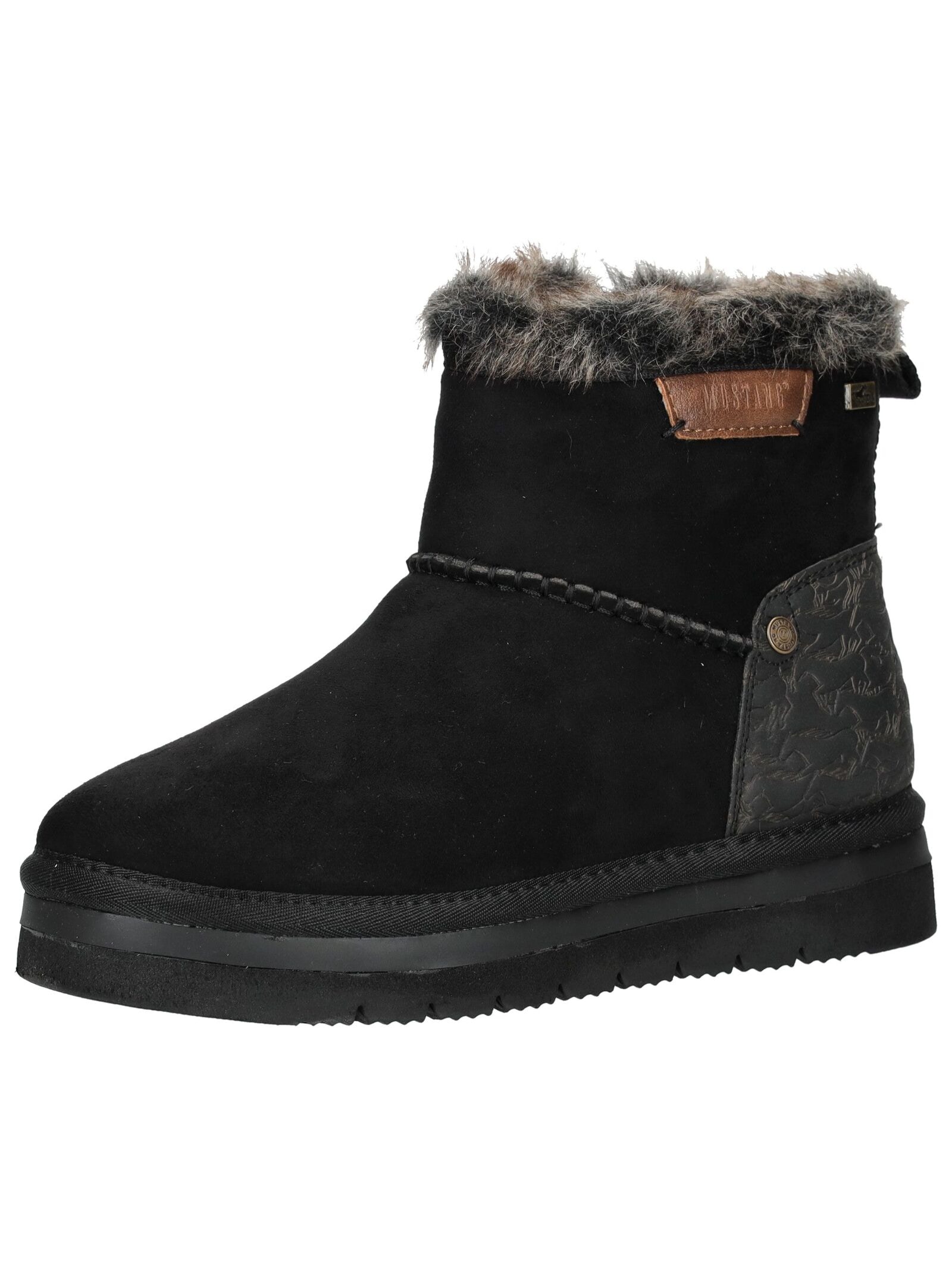 Mustang Shoes Stiefelette "Mustang Shoes Stiefelette Lederimitat/Textil" günstig online kaufen