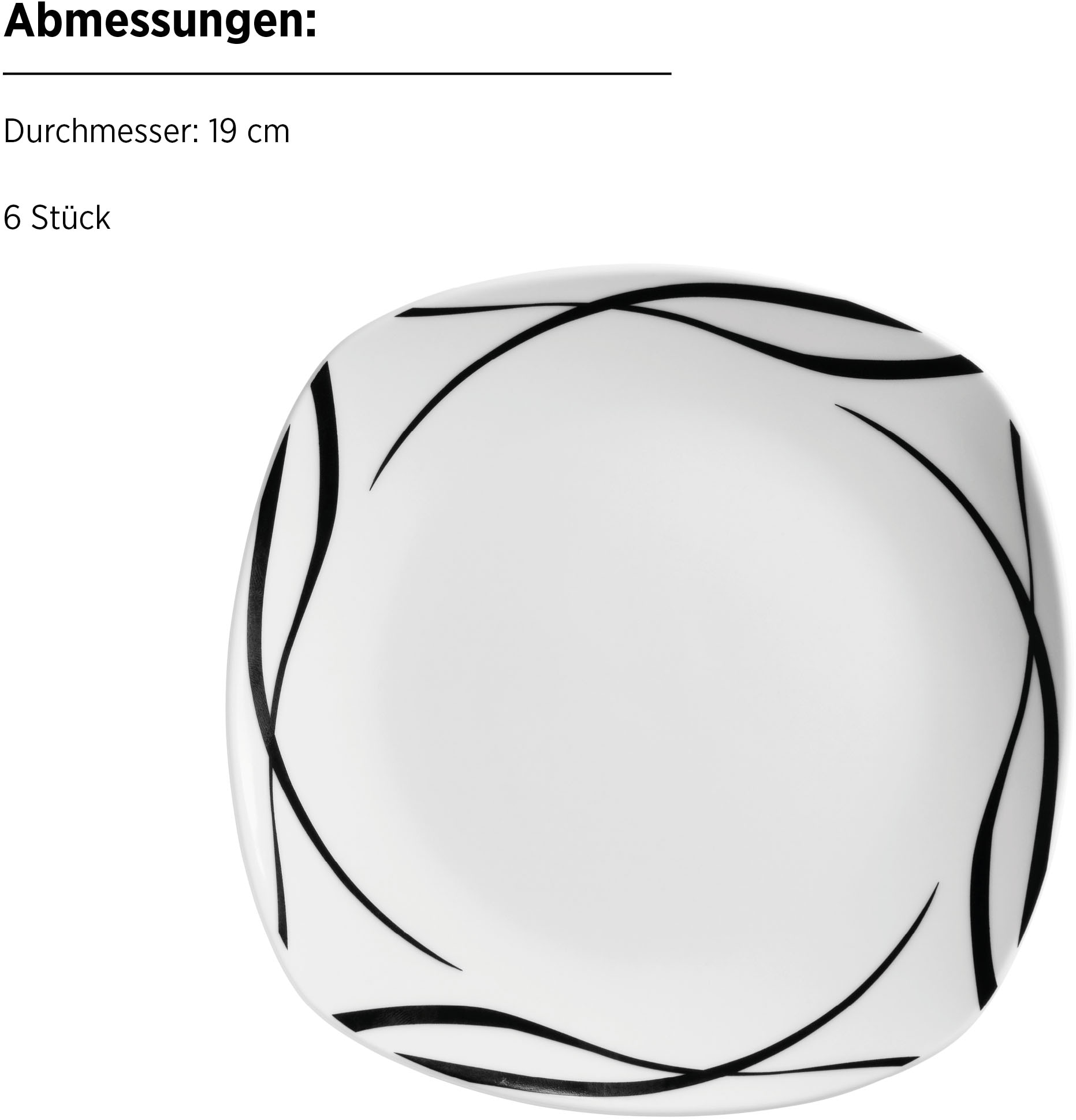 MÄSER Kombiservice »DECORA, Geschirr-Set, Porzellan«