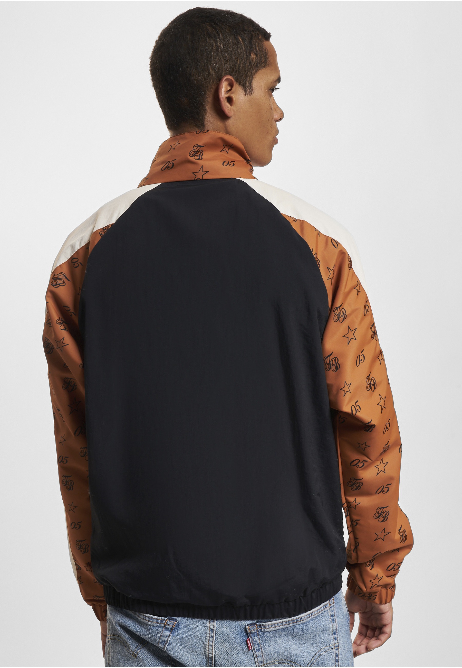 Fubu Trainingsjacke »Fubu Herren FM234-013-2 FUBU FB Initials Aop Block Track Jacket« 1 Stk. tlg. ohne Kapuze