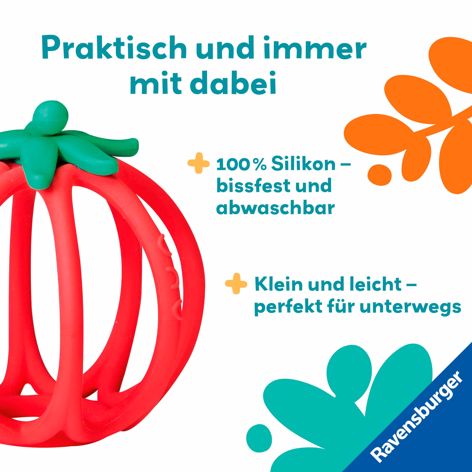 Ravensburger Greifling »Play+, Kuller-Greifling, Tomate«