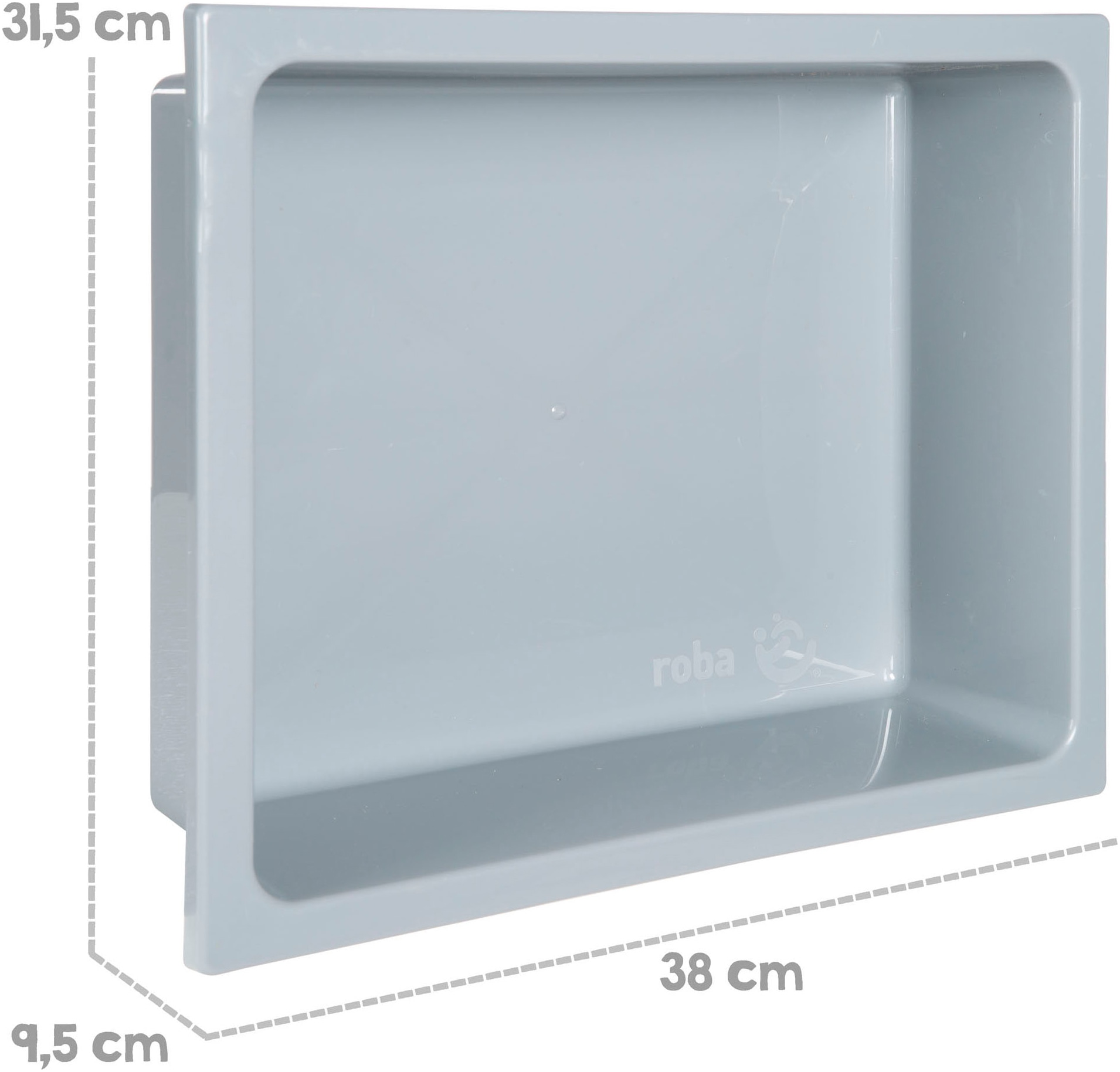 roba® Sandkasten »117 x 118 x 54 cm, mit Matschküche, grau«, FSC® - schützt Wald