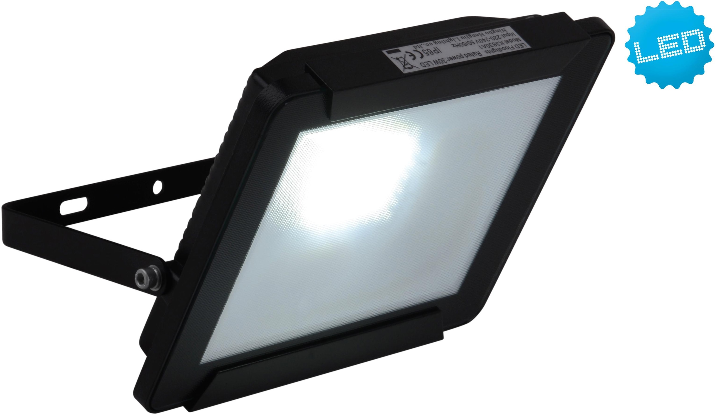 näve LED Außen-Wandleuchte »STRAHLER« LED-Board 1 Stk. Kaltweiß LED Außen- Wandleuchte, 42x SMD 2835 LED; total 30W,kaltweiß