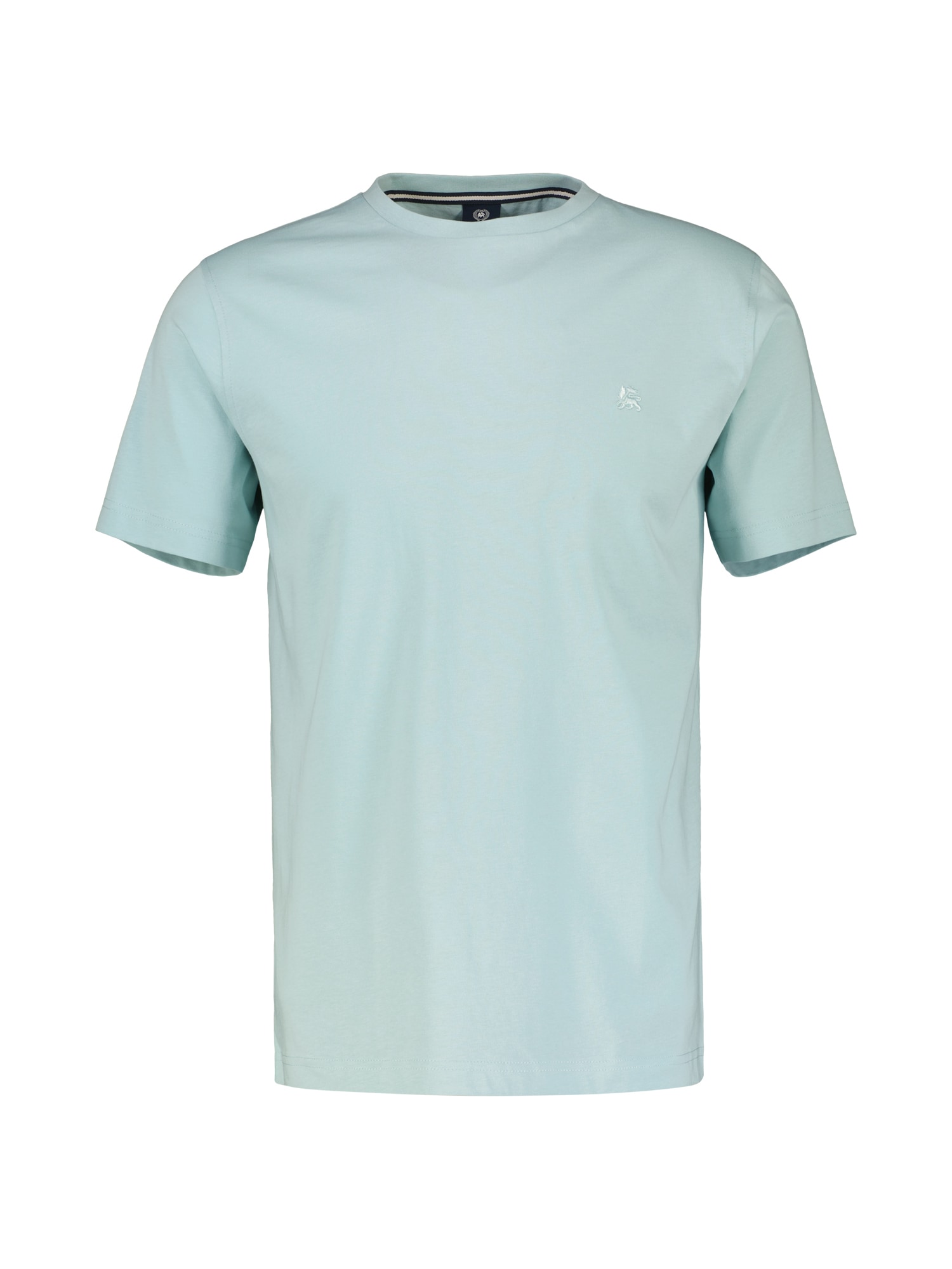 LERROS T-Shirt »LERROS Basic T-Shirt mit Logostitch, unifarben«