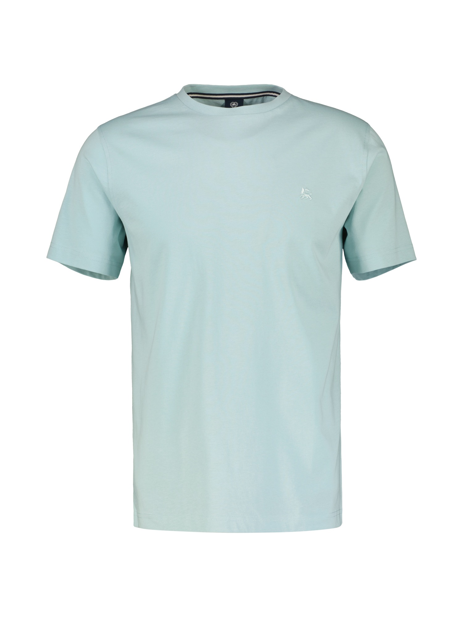 LERROS T-Shirt "Basic T-Shirt mit Logostitch, unifarben" günstig online kaufen