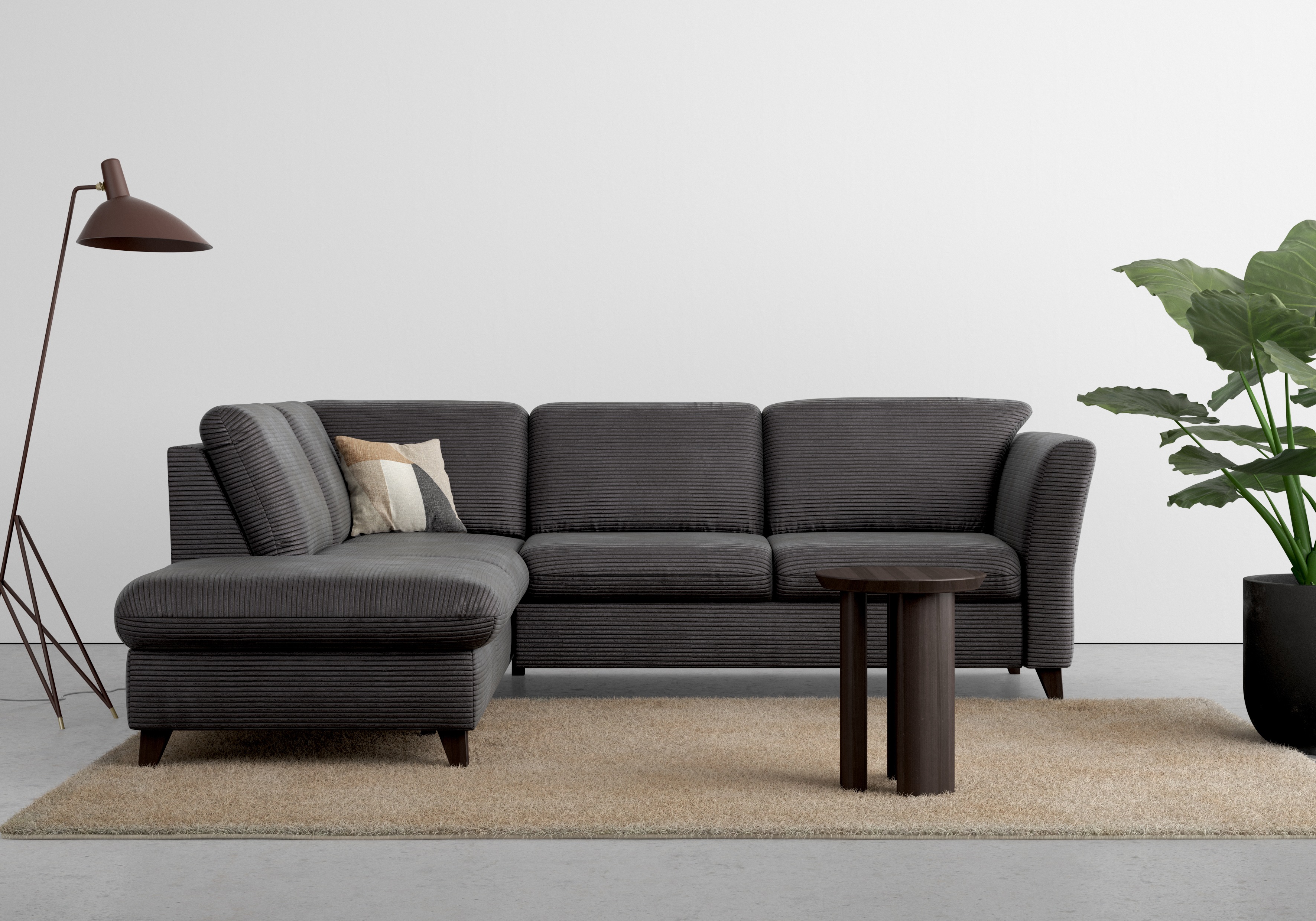 Thumbnail - Home affaire Ecksofa "Trelleborg L-Form", wahlweise mit Bettfunktion und Bettkasten, inkl. Federkern-Polsterung