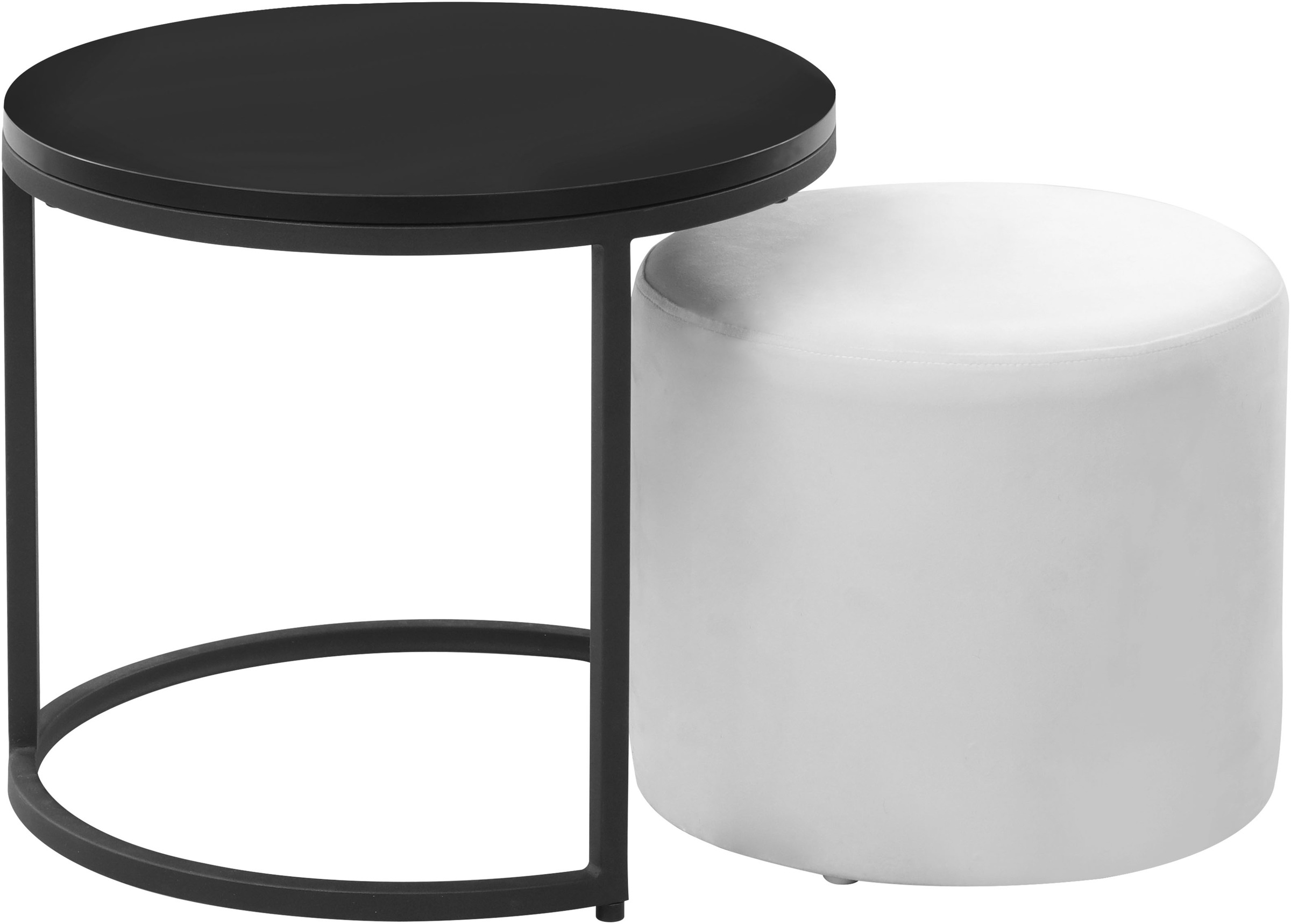 Thumbnail - Home affaire Couchtisch "Mayres, TOPSELLER", mit integriertem Pouf, Höhe 40 cm