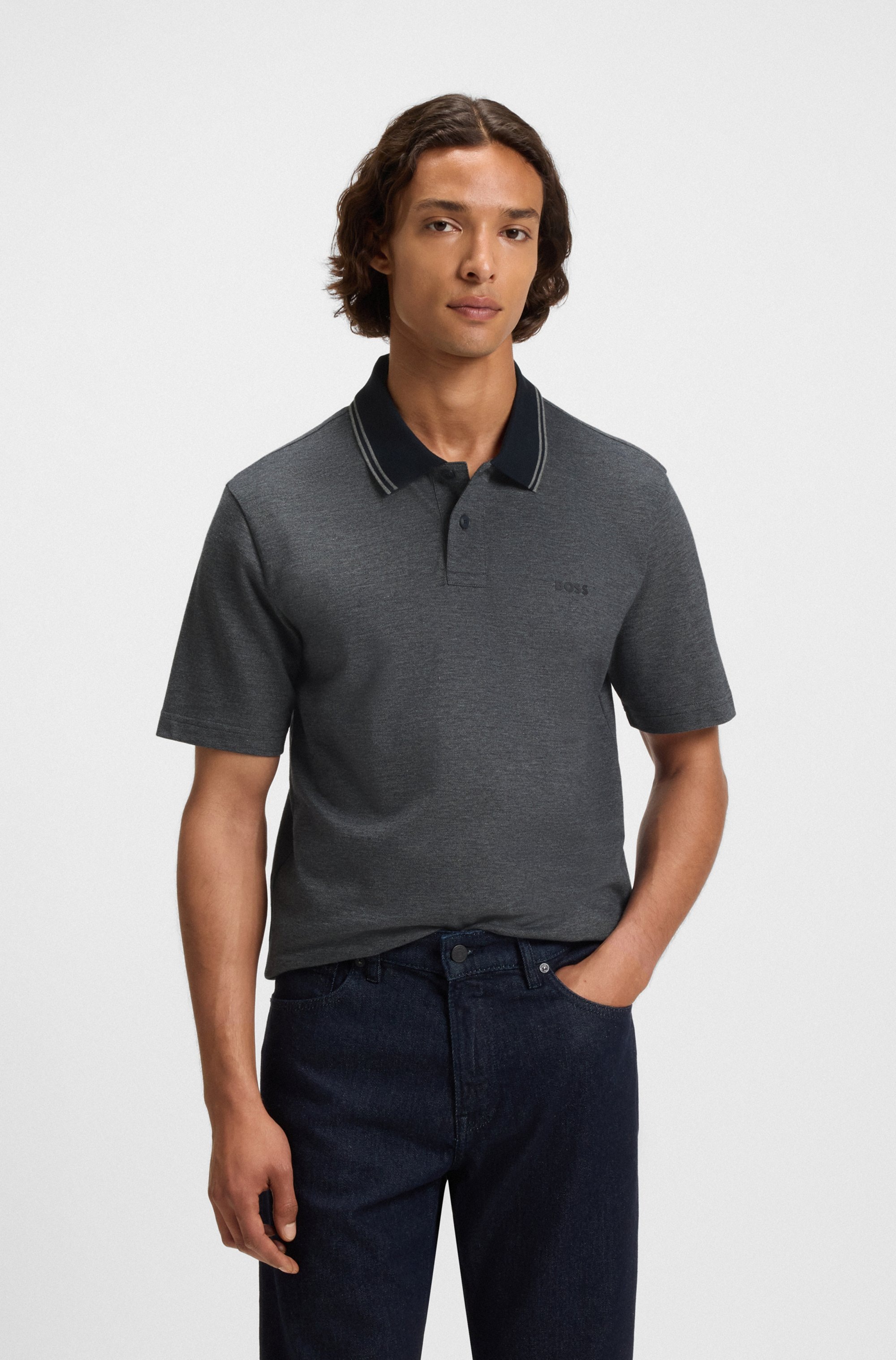 BOSS ORANGE Poloshirt "PeoxfordNew", mit Polokragen günstig online kaufen