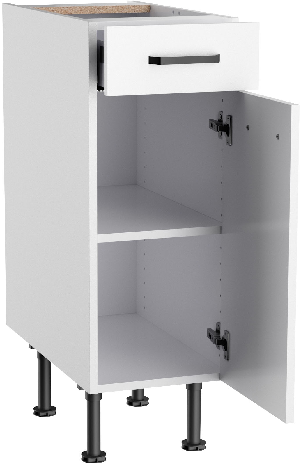 KOCHSTATION Unterschrank »KS-Paula« 30 cm breit, 87 cm hoch, mit 1 Schubkasten, 1 Tür, 1 Einlegeboden