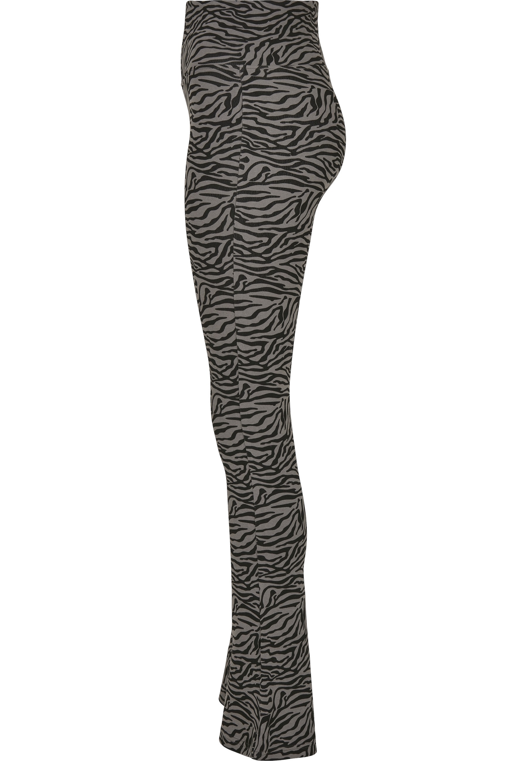 URBAN CLASSICS Leggings »Urban Classics Damen Ladies High Waist Zebra Boot Cut Leggings«
