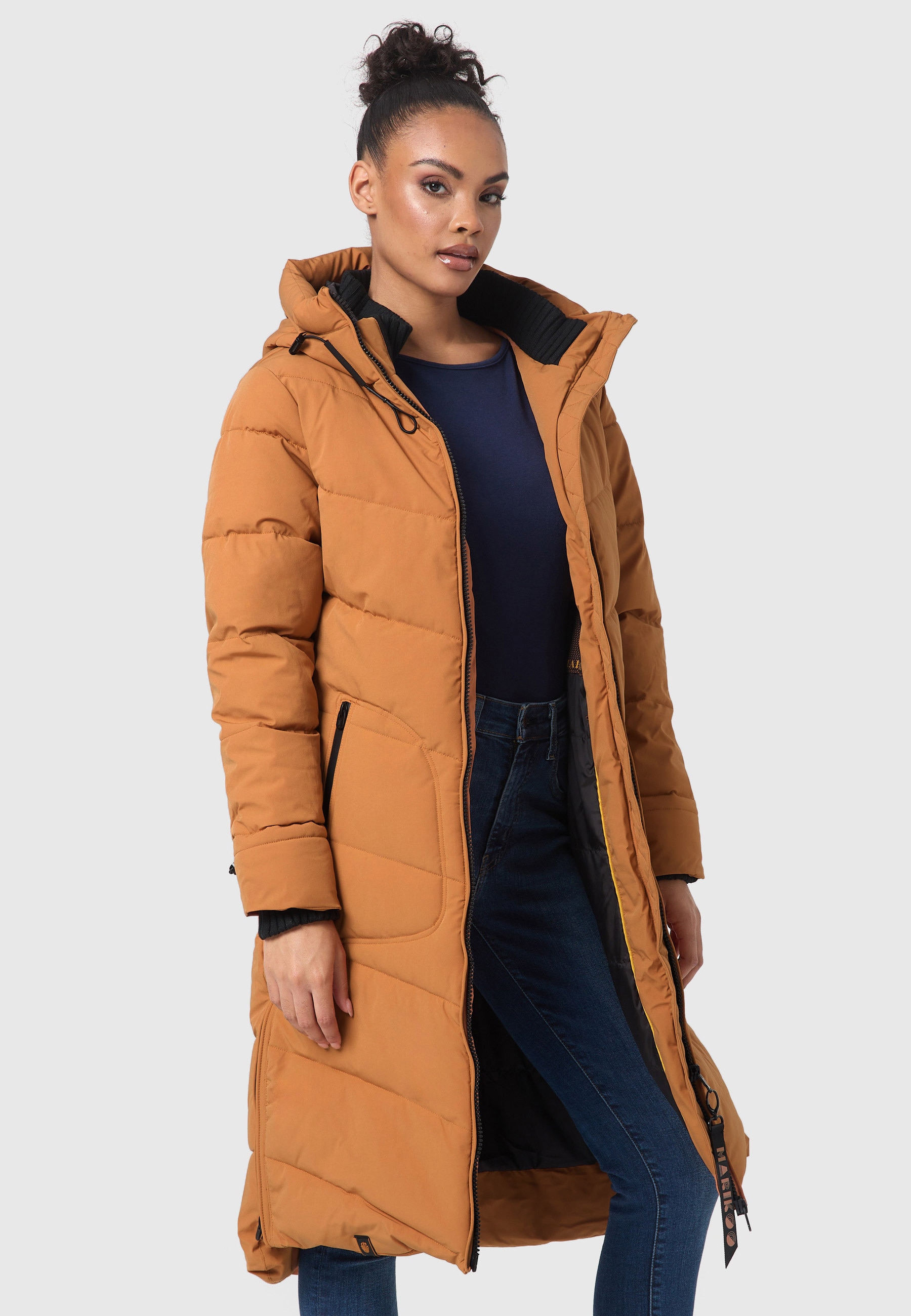 Marikoo Winterjacke »Benikoo«, langer Mantel gesteppt | kaufen für Winter BAUR