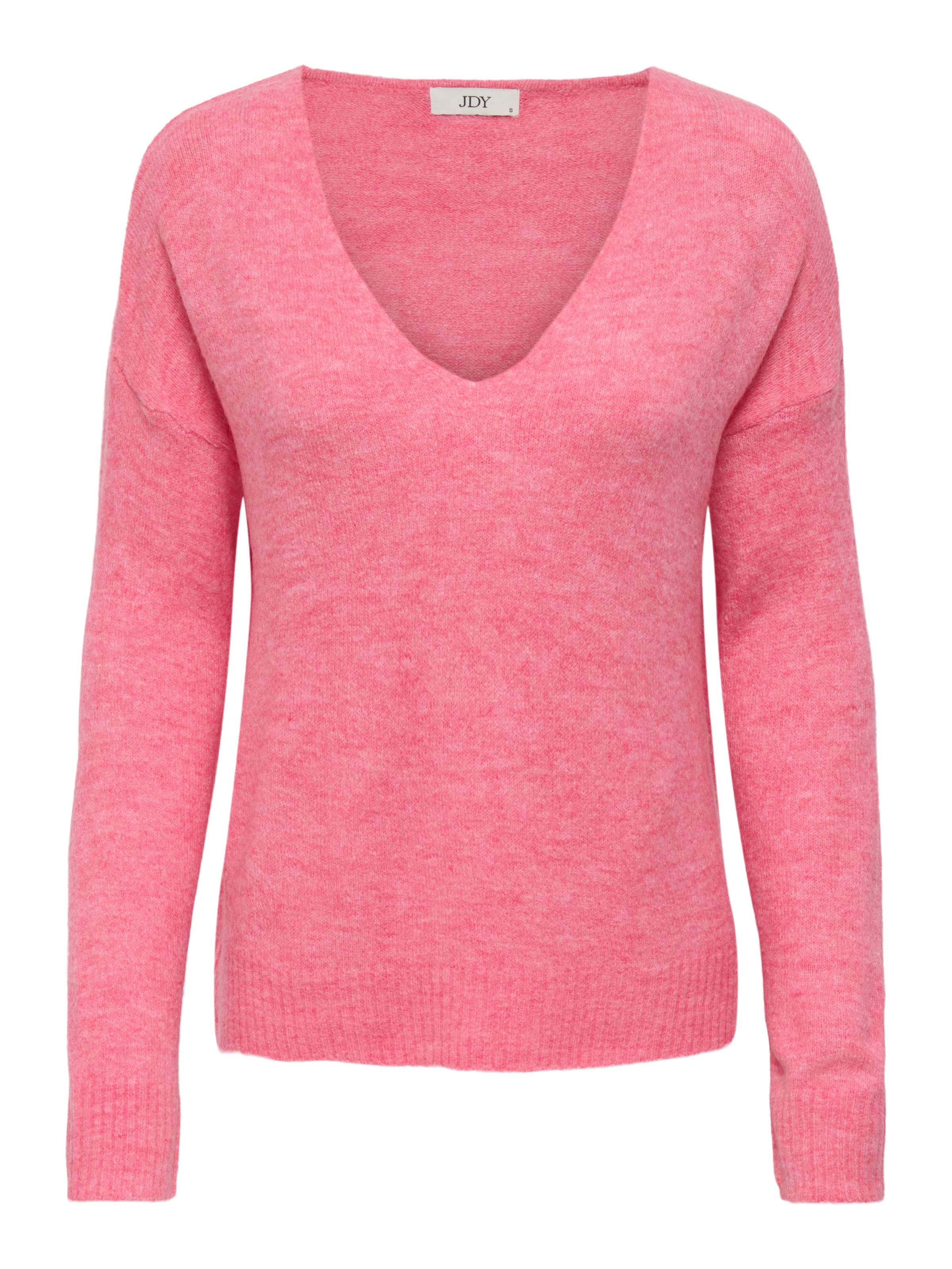 JDY V-Ausschnitt-Pullover »JDYELANORA L/S V-NECK PULLO. KNT NOOS«, mit leicht überschnittenen Schultern