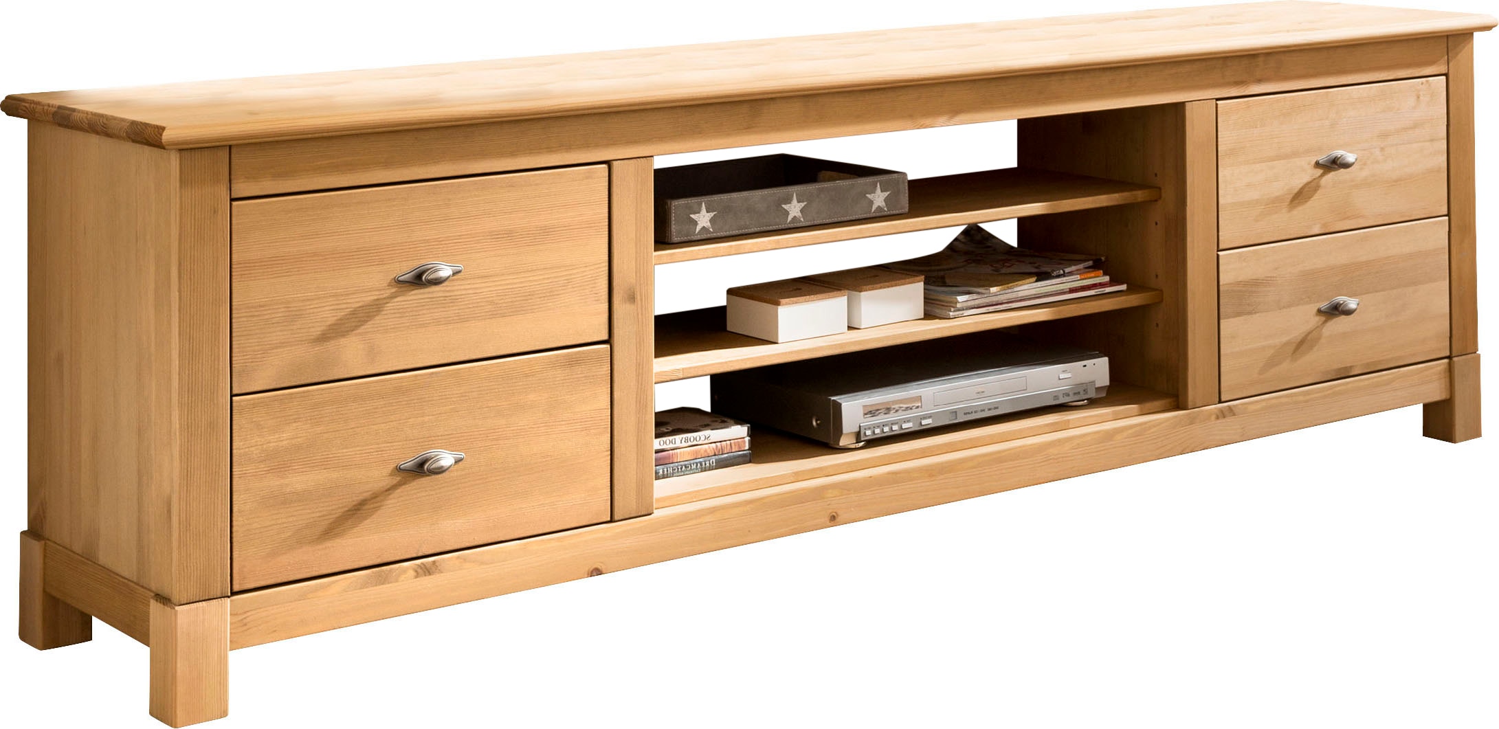 OTTO home Lowboard "Rauna" Kommode, Breite 200 cm, FSC-zertifiziertes Massi günstig online kaufen