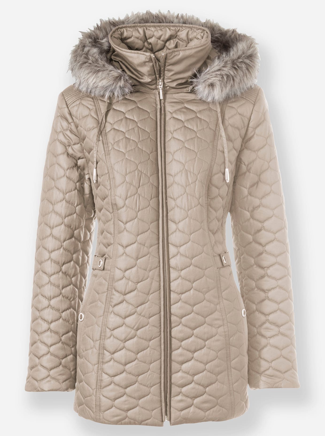 Classic Steppjacke, mit Kapuze