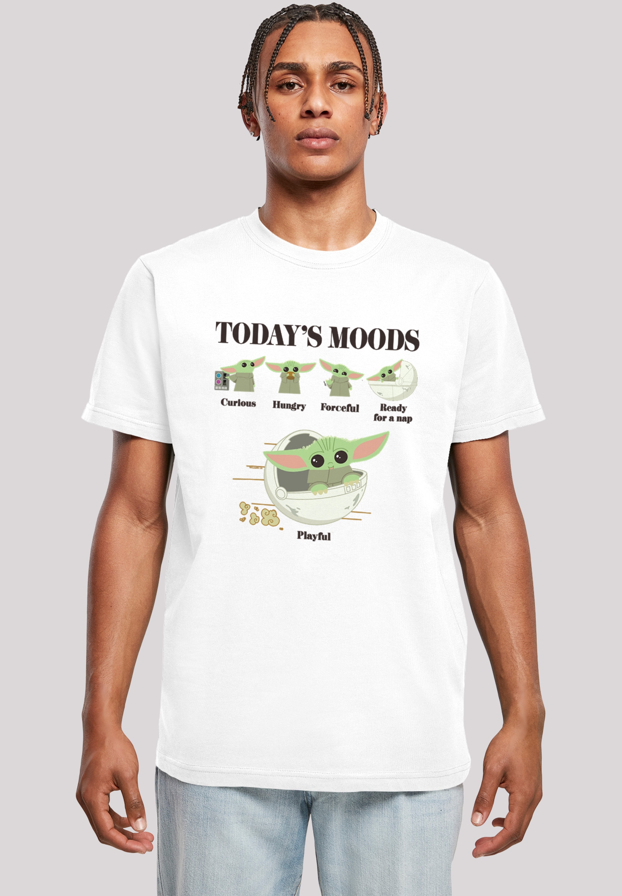 Child kaufen Moods«, ▷ Herren,Premium »Star Mandalorian | T-Shirt Wars BAUR Merch,Regular-Fit,Basic,Bedruckt F4NT4STIC