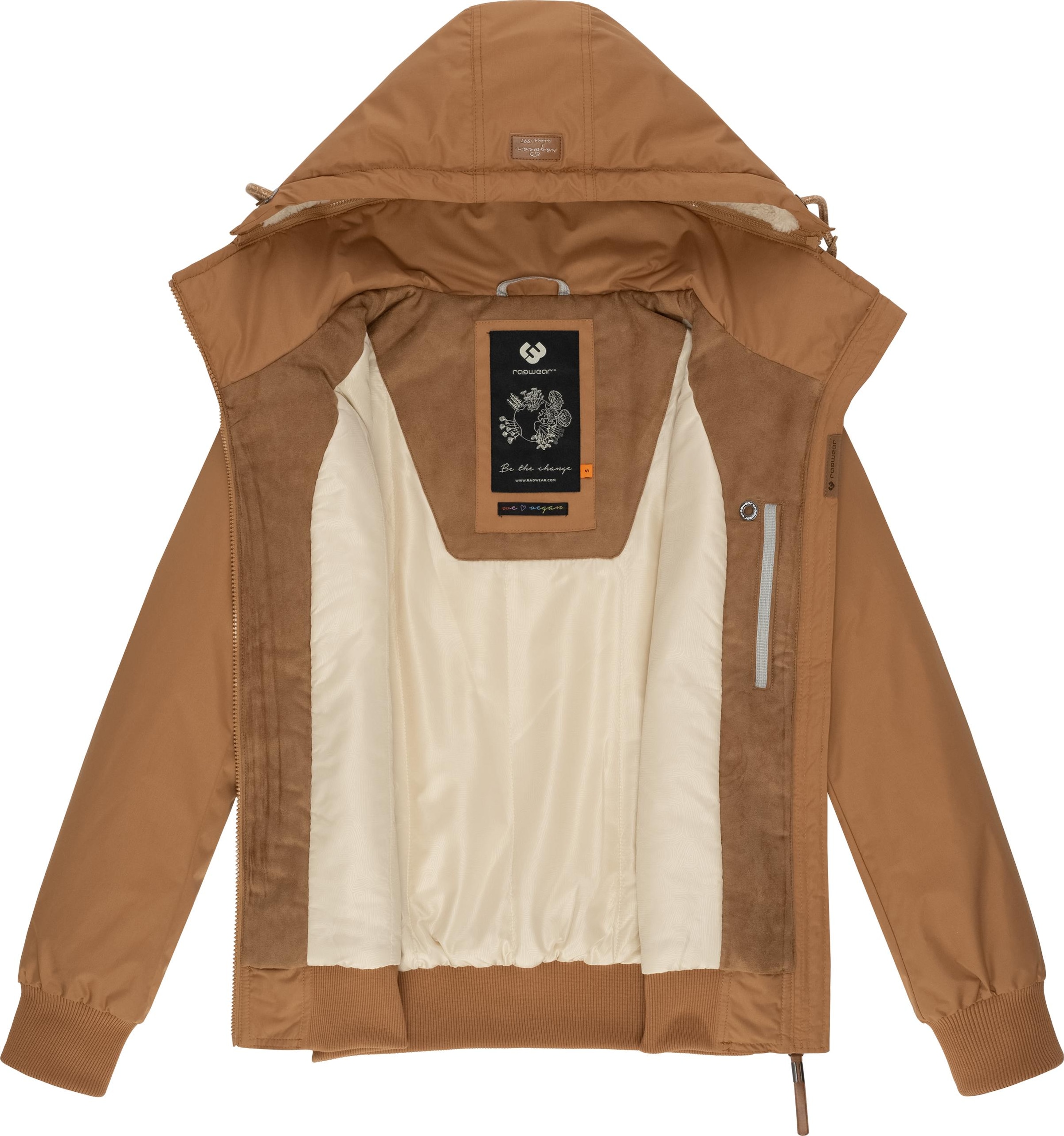 Ragwear Winterjacke »Jotty Winter«, mit Kapuze, stylische Outdoorjacke mit abnehmbarer Kapuze