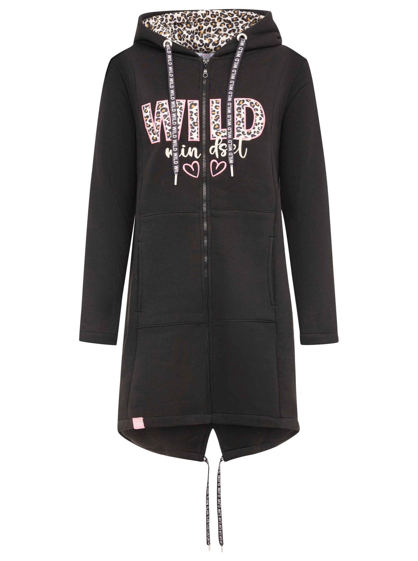 Zwillingsherz Jerseymantel ""Wild Mindset"", mit großem WILD Motiv gestickt günstig online kaufen