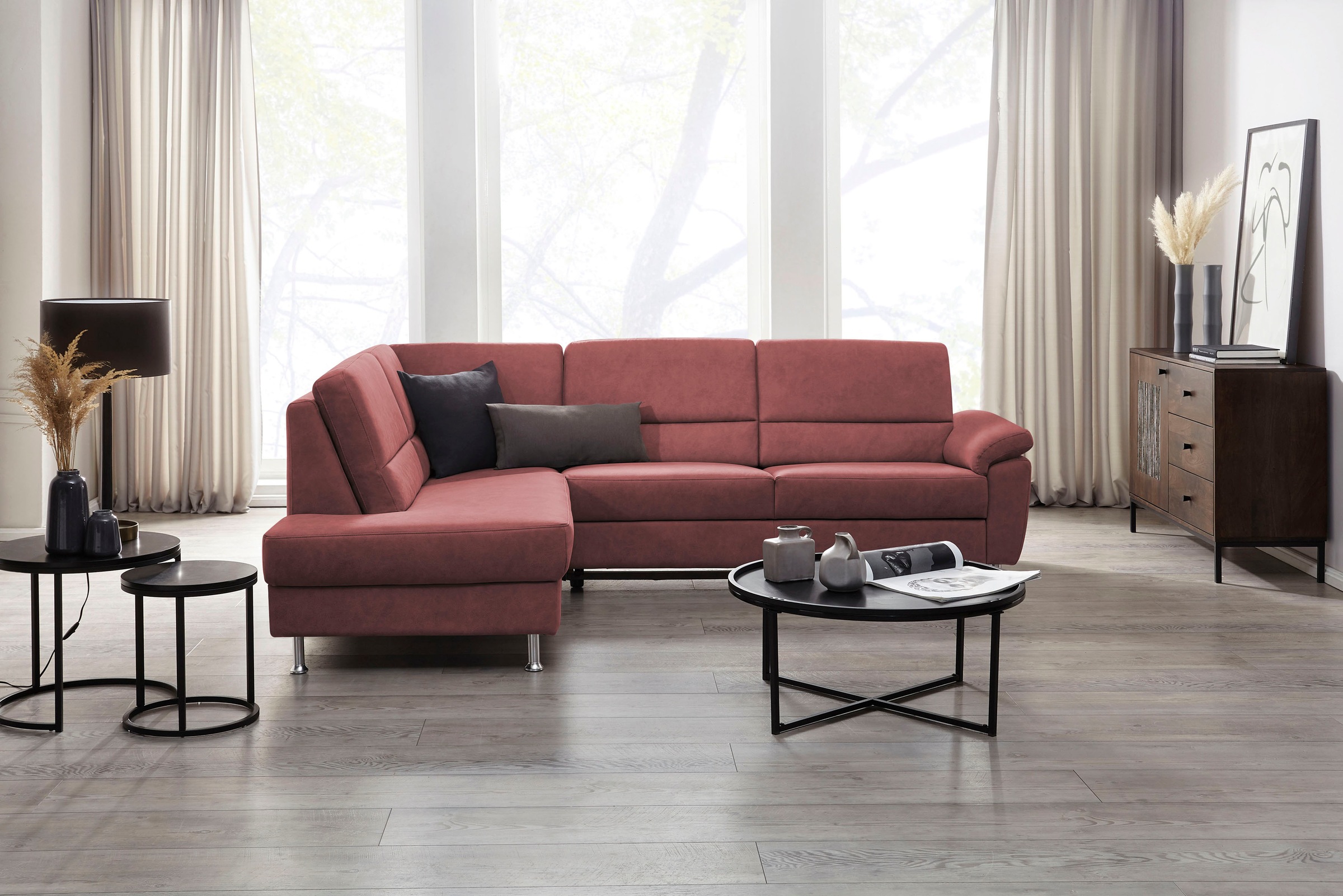 CALIZZA INTERIORS Ecksofa "Onyx L-Form", Ottomane links oder rechts, wahlwe günstig online kaufen