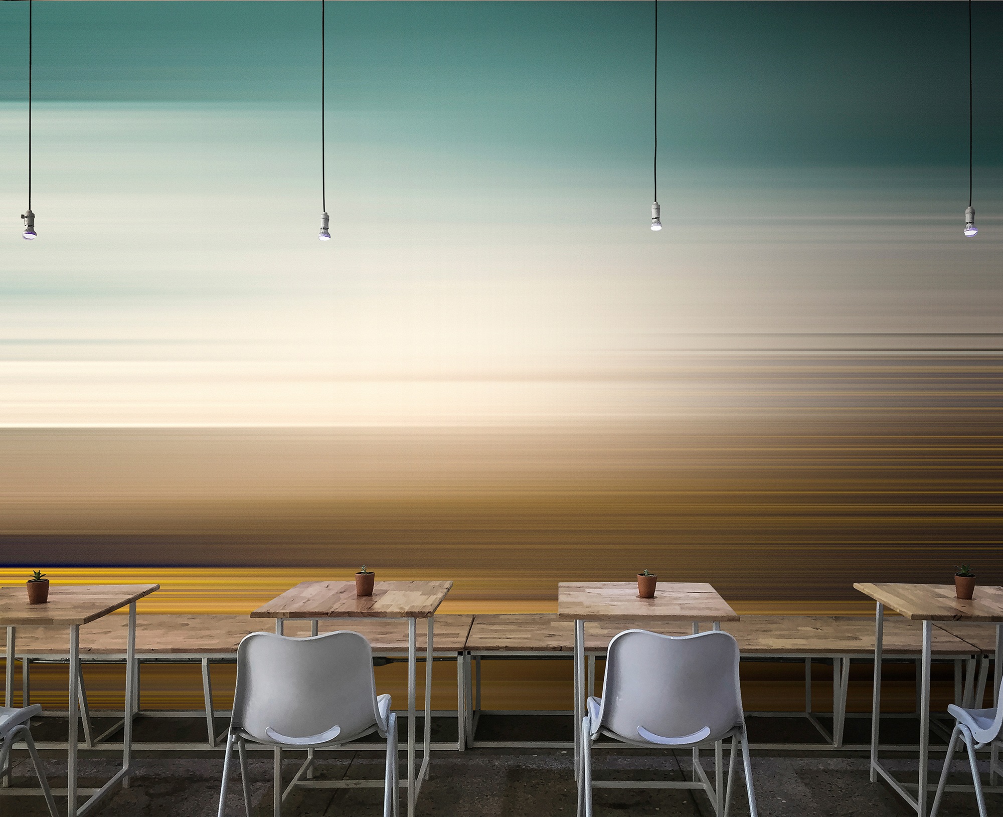 living walls Fototapete »Walls by Patel Horizon«, Fototapete Modern horizon 4,00 m x 2,70 m 200 g Vlies Premium