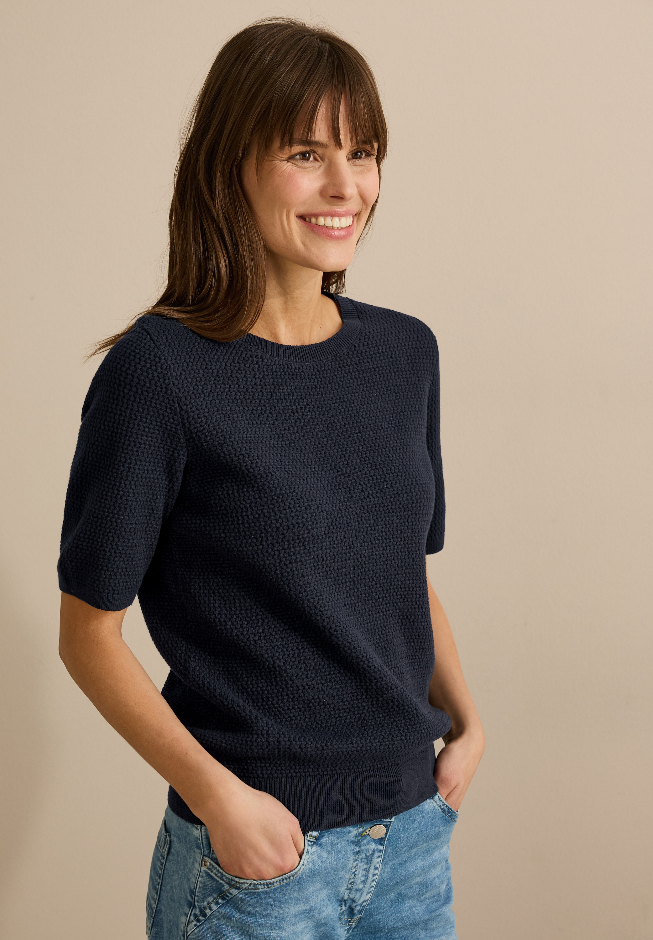 Cecil Strickpullover, aus reiner Baumwolle