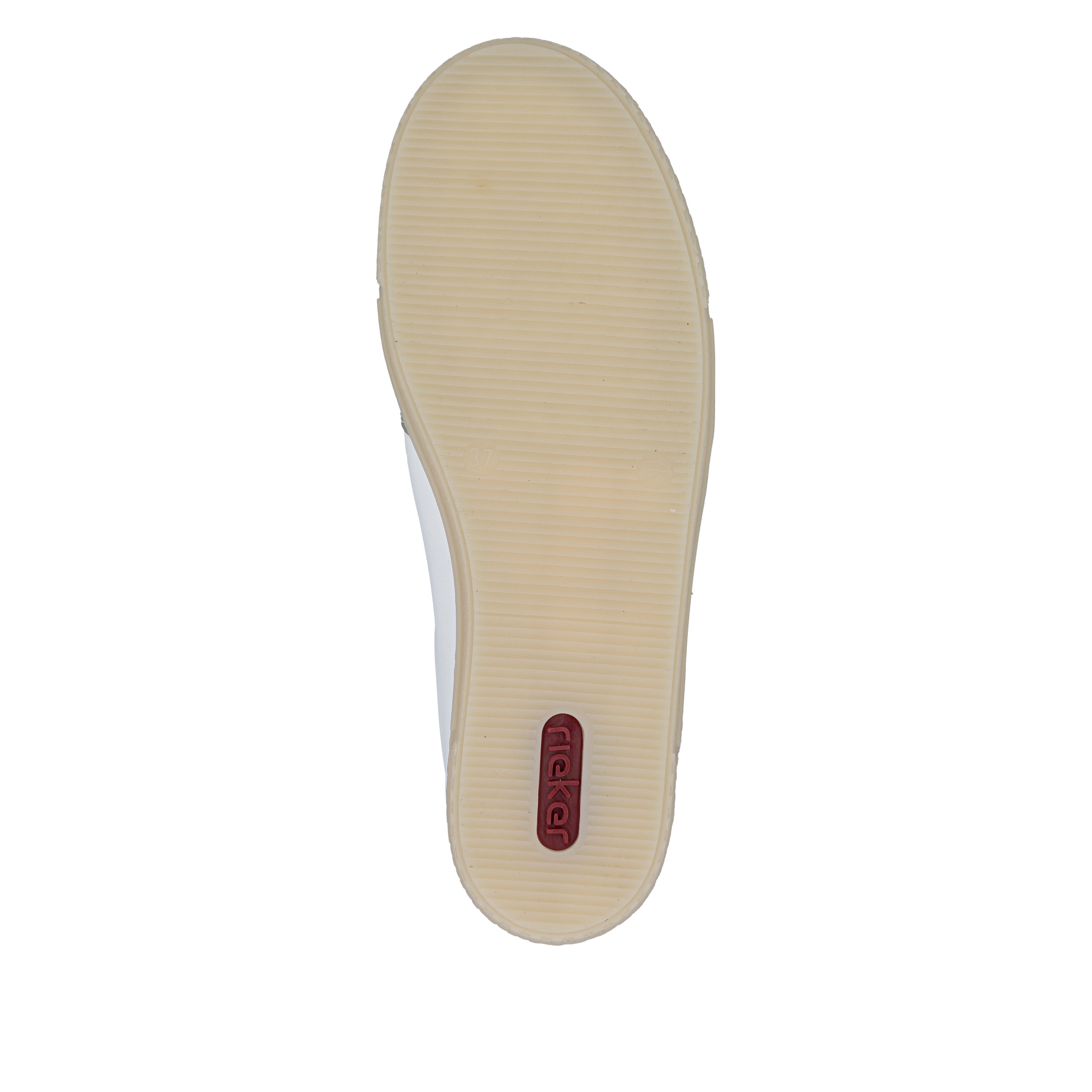 Rieker Women's Sneaker White/Gold Size 42 2