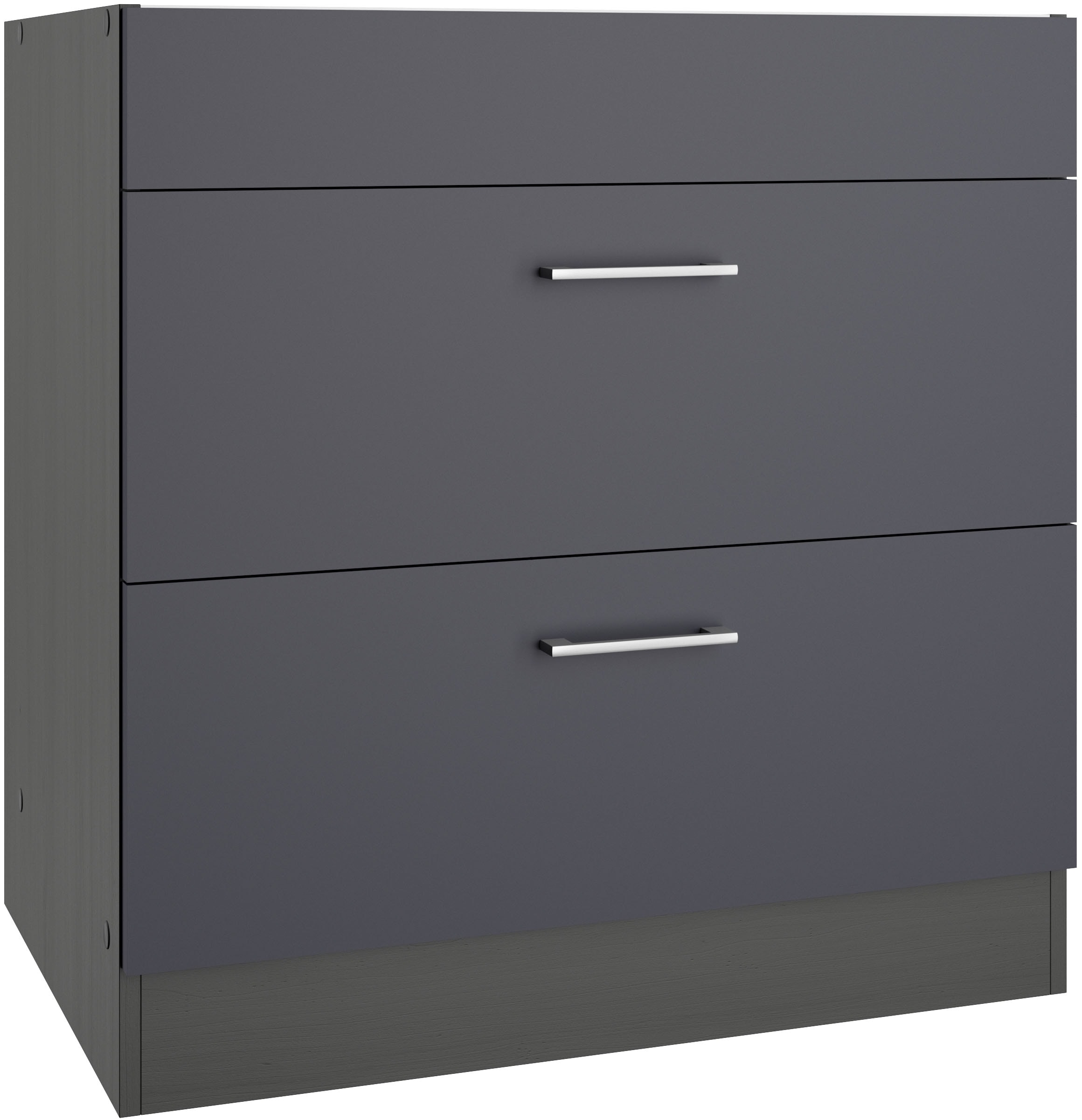 KOCHSTATION Kochfeldumbauschrank "KS-Milan", Kochfeldumbau 80 cm, matte ode günstig online kaufen