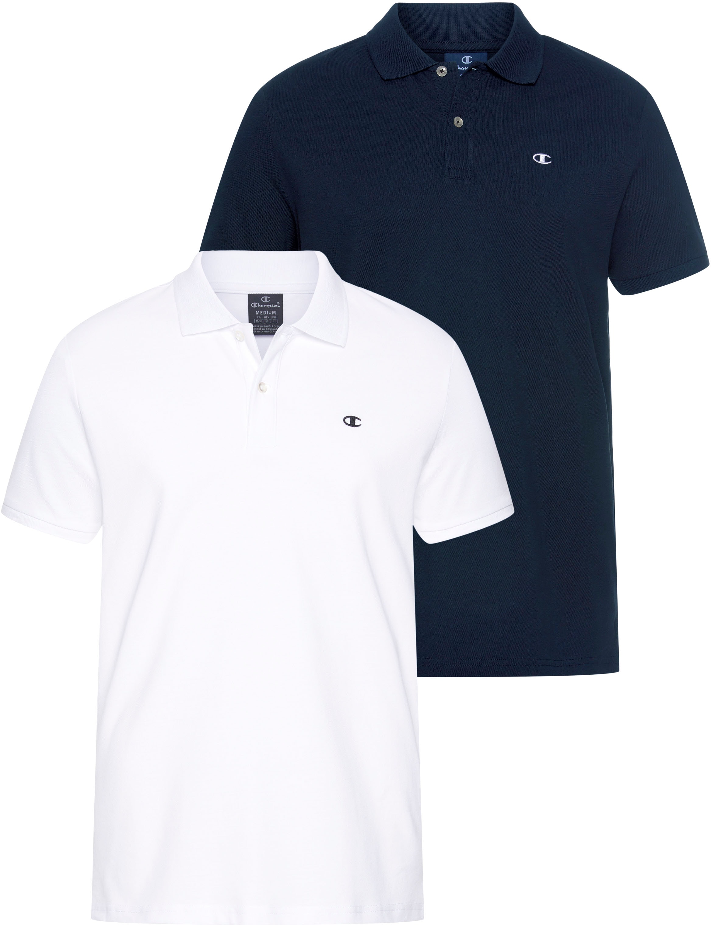 Champion Poloshirt "2 Pack Polo" 2er-Pack, 2 Stk. 2er-Pack, Kurzarm-Design, aus Baumwolle